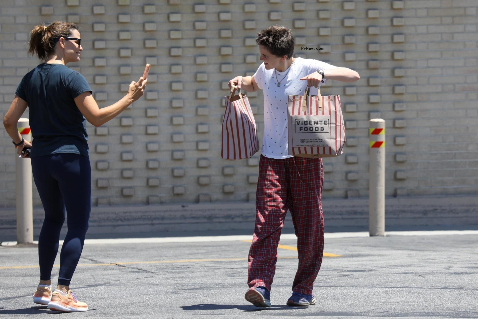 Seraphina Affleck and Jennifer Garner