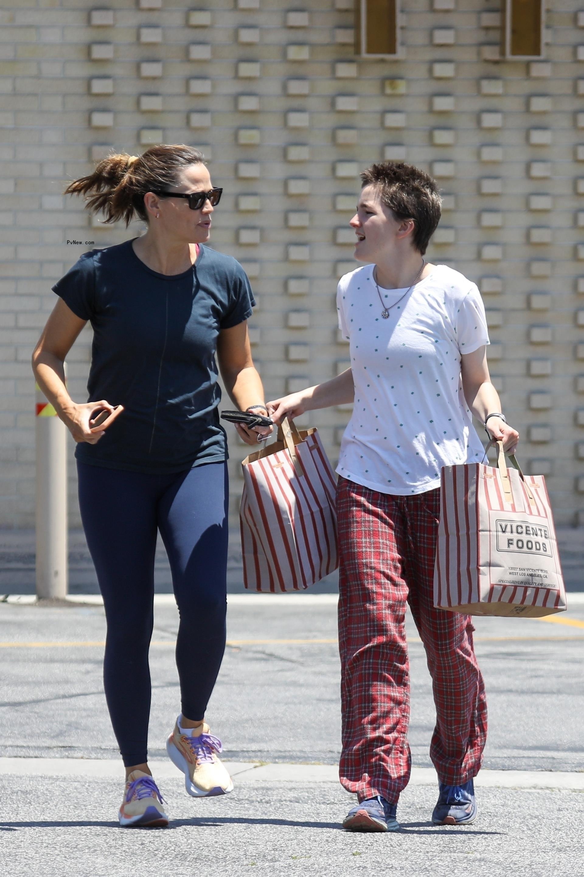Seraphina Affleck and Jennifer Garner