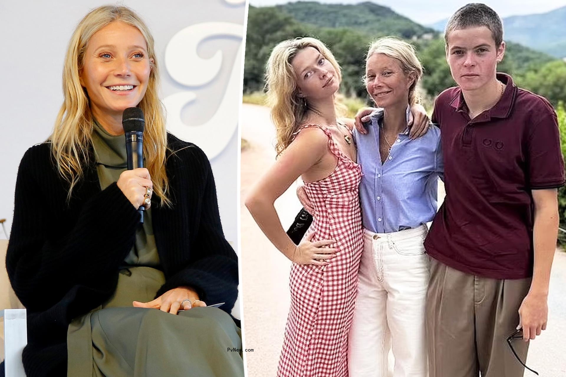 Gwyneth Paltrow shares rare photo with kids Apple, 20, and Moses, 18