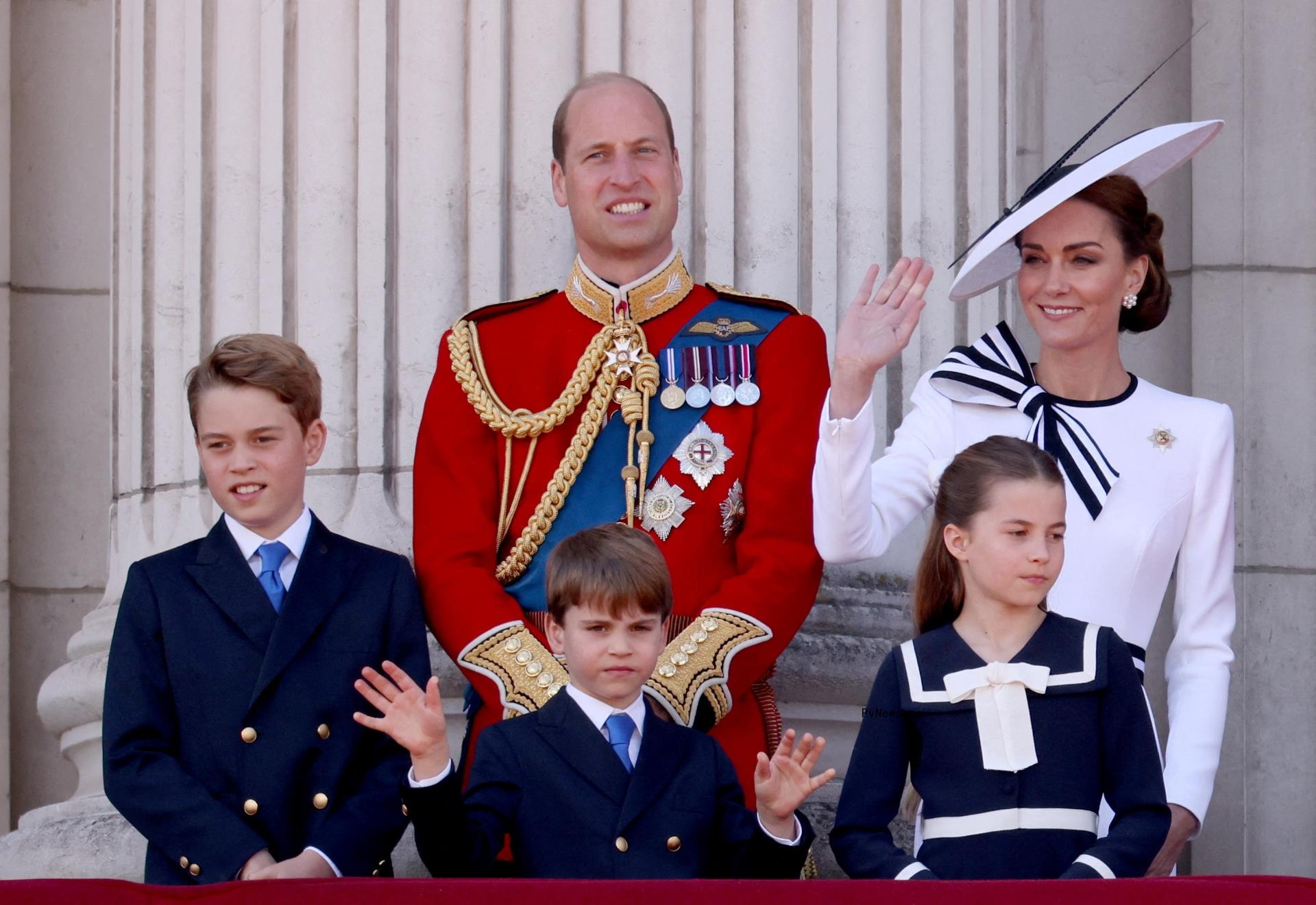 Kate Middleton, Prince William, Prince George, Princess Charlotte and Prince Louis