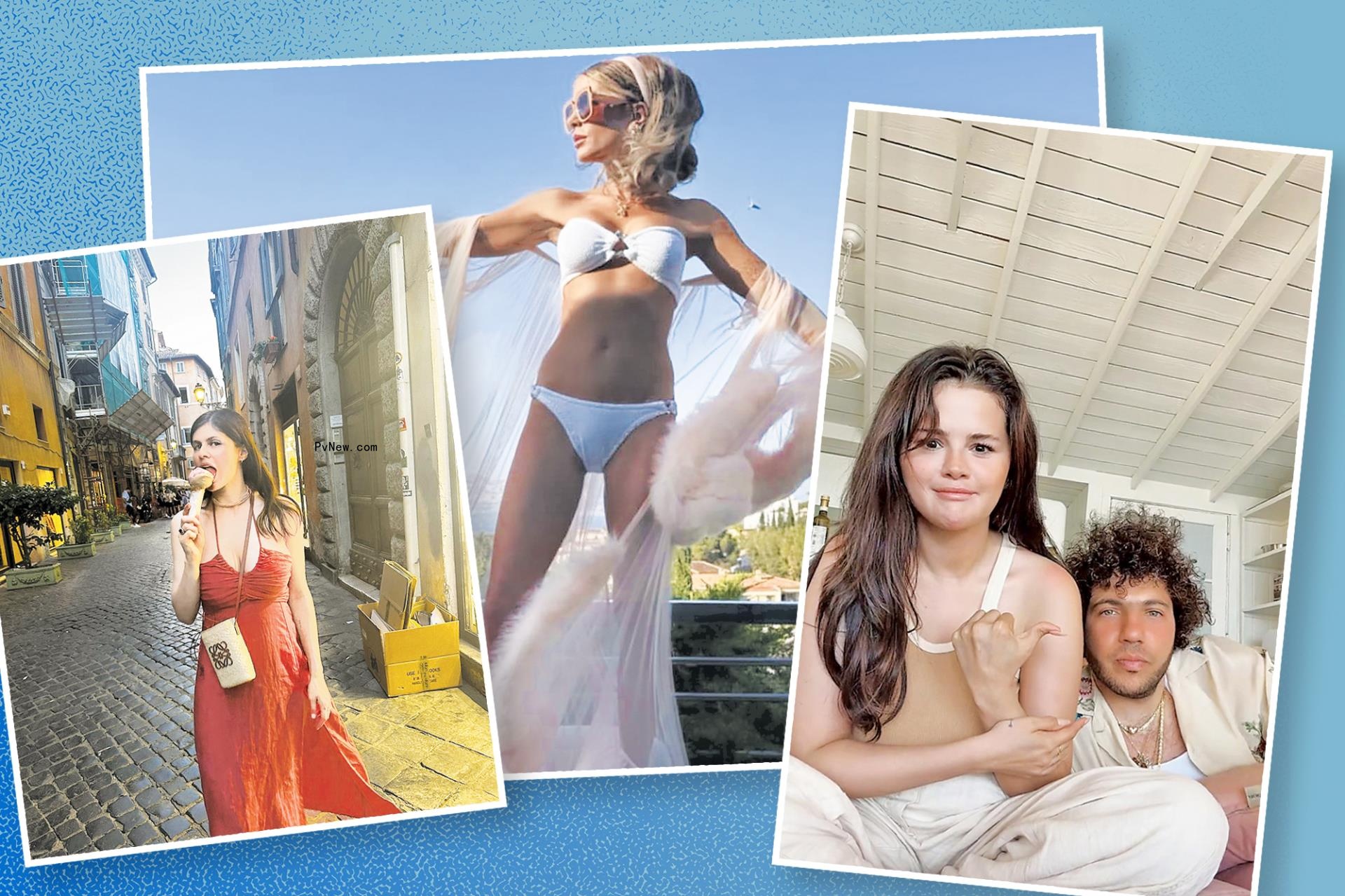 Alexandra Daddario, Kate Beckinsale, Selena Gomez and Benny Blanco