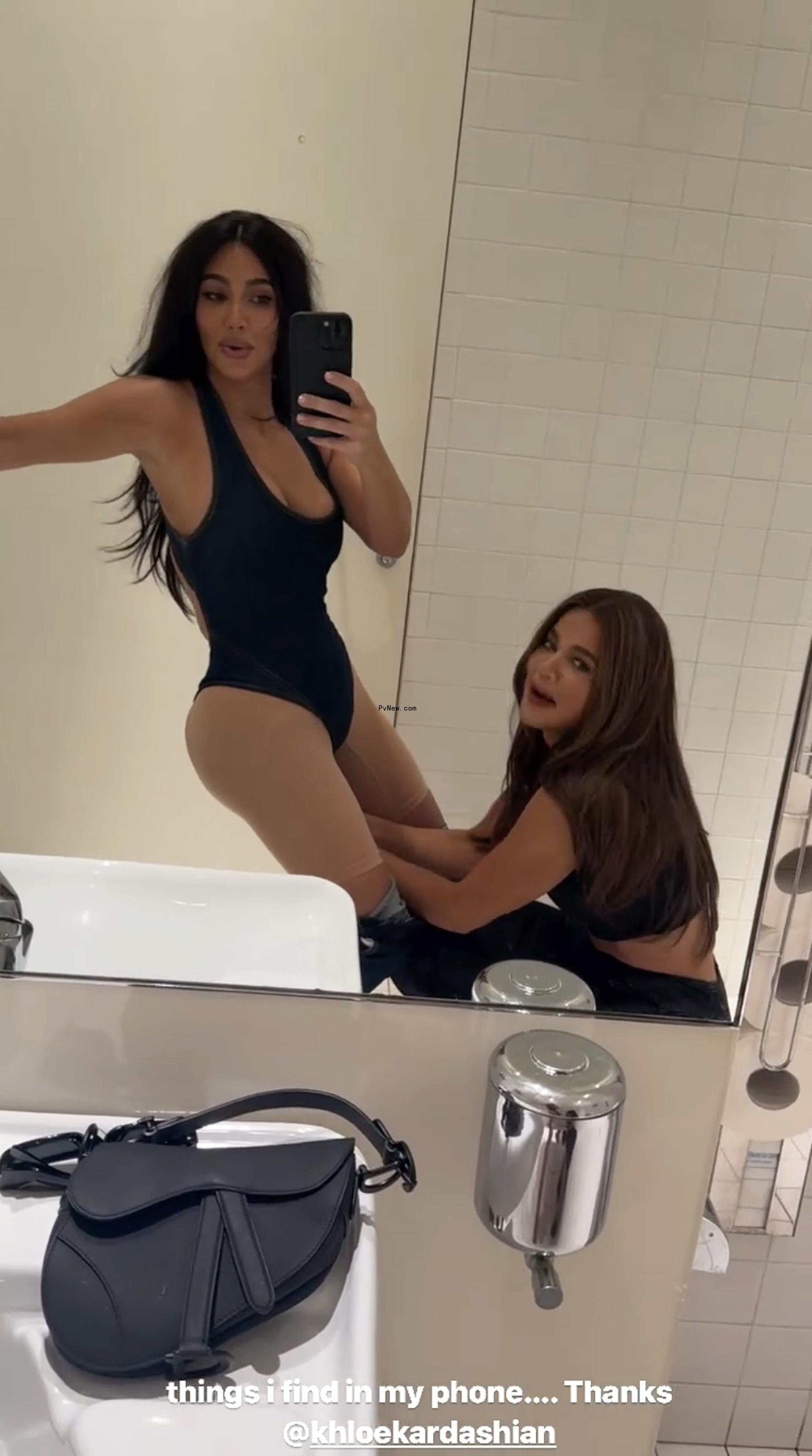 Kim and Khloe Kardashian