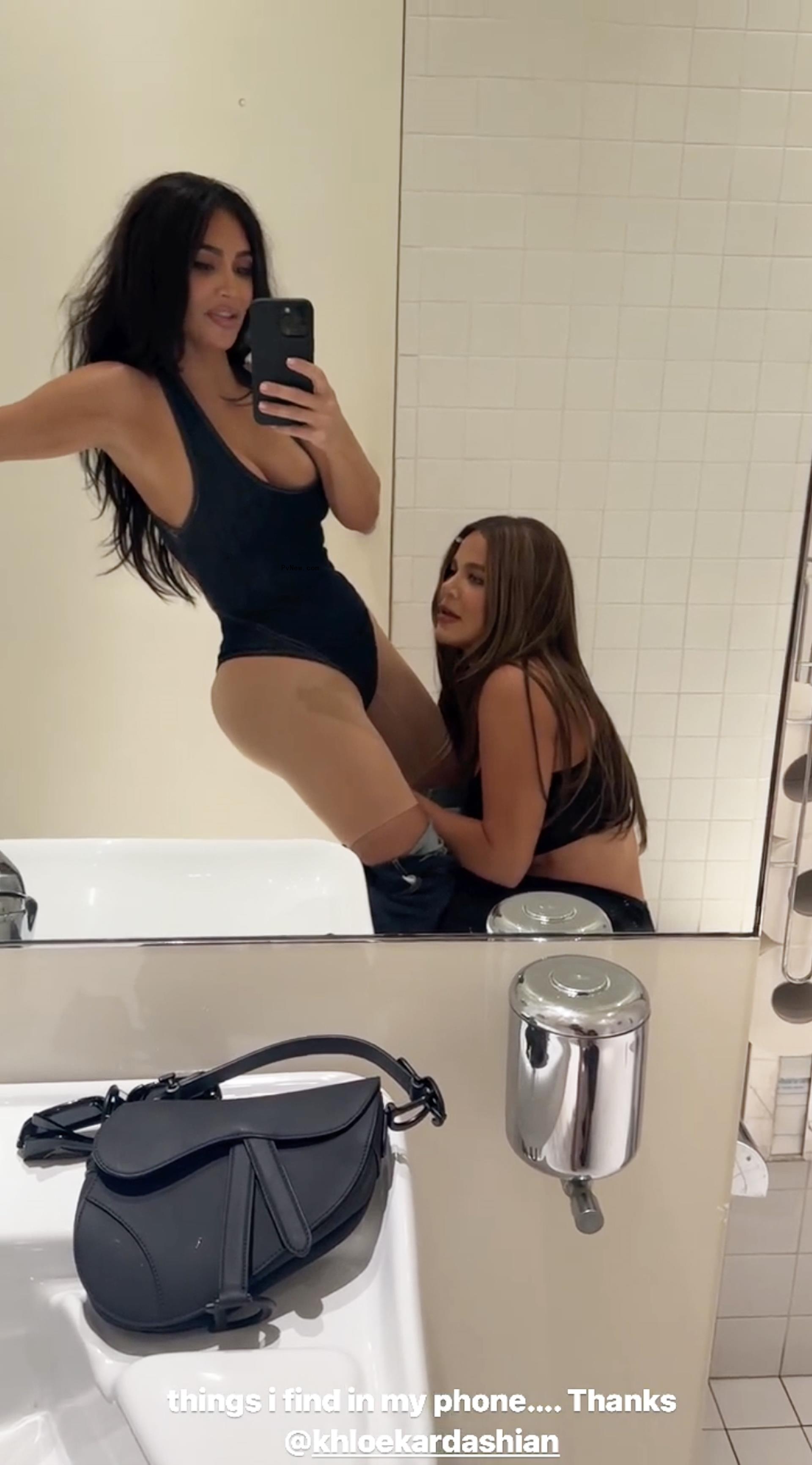Kim and Khloe Kardashian