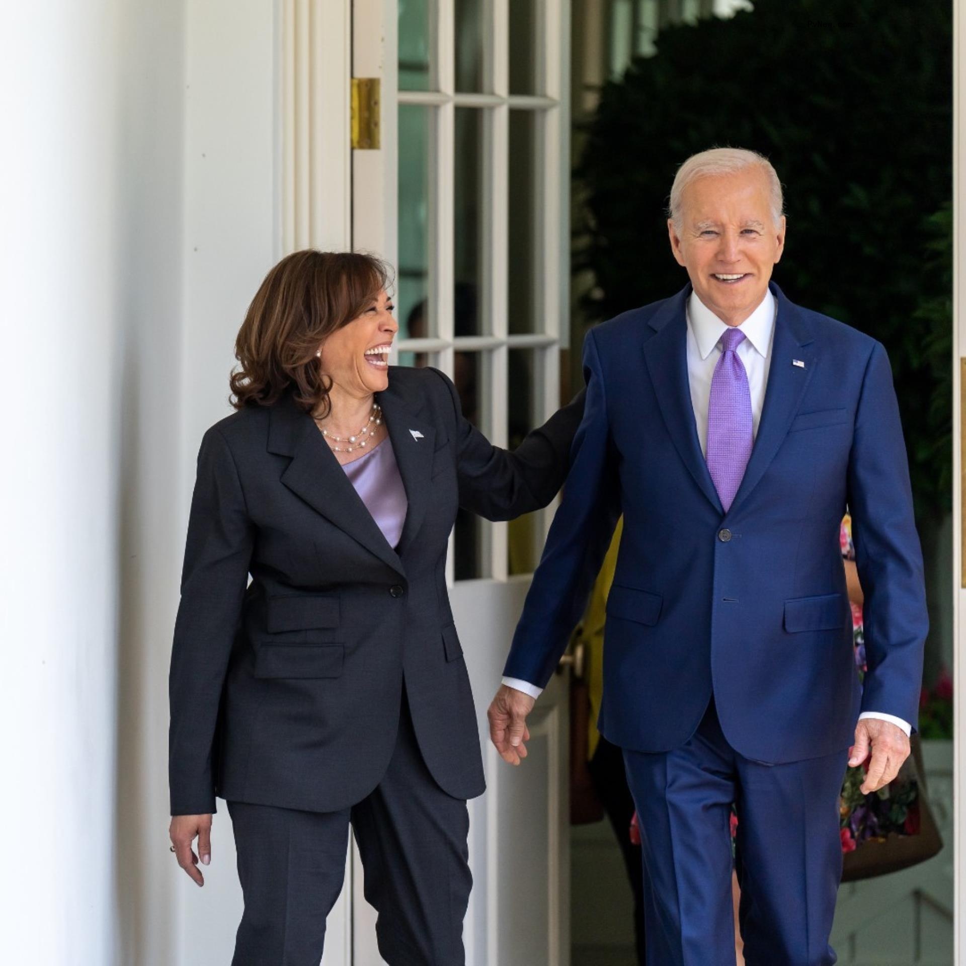 Kamala Harris and JOe Biden