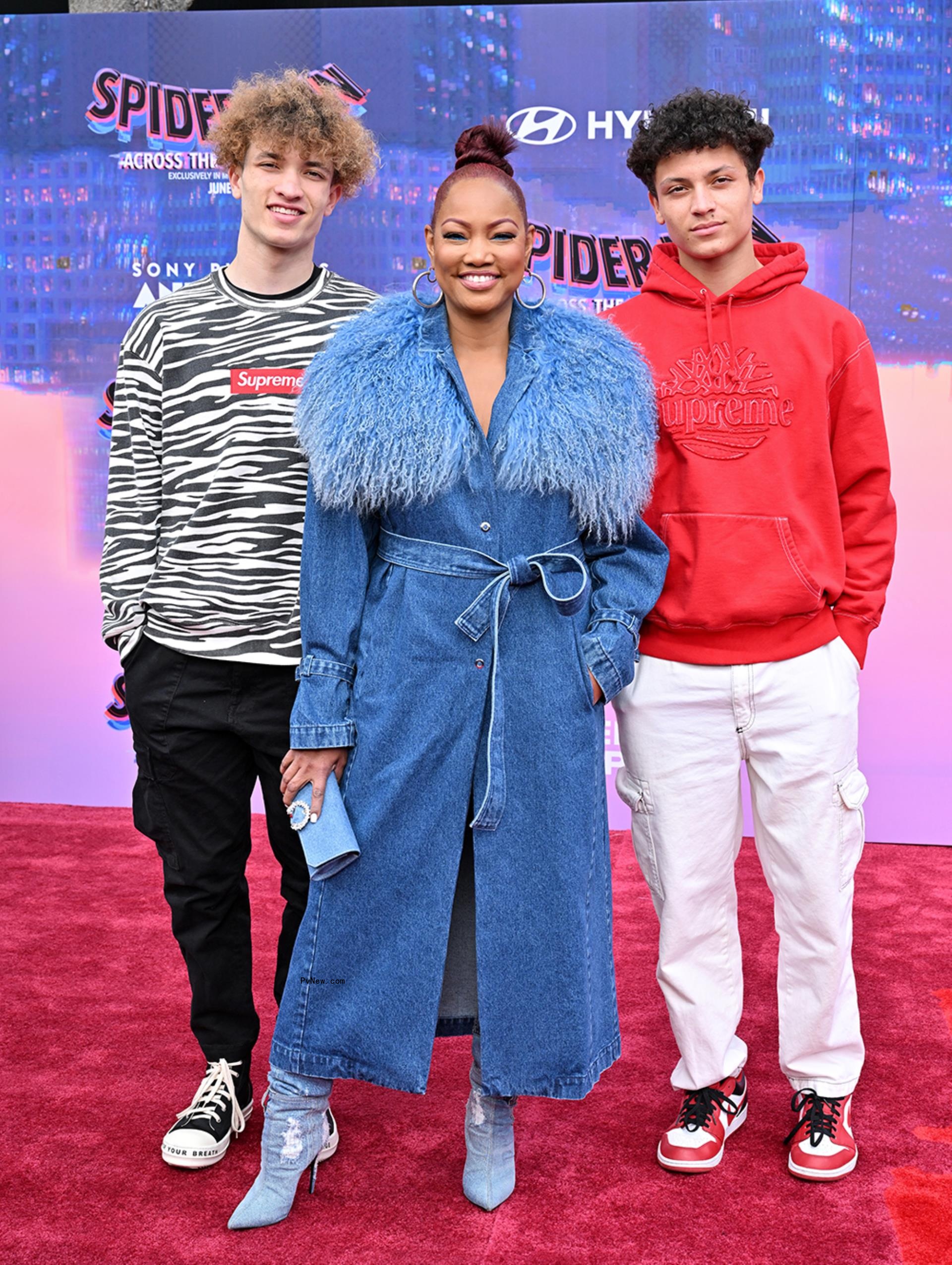 Jaid Nilon, Garcelle Beauvais and Jax Nilon