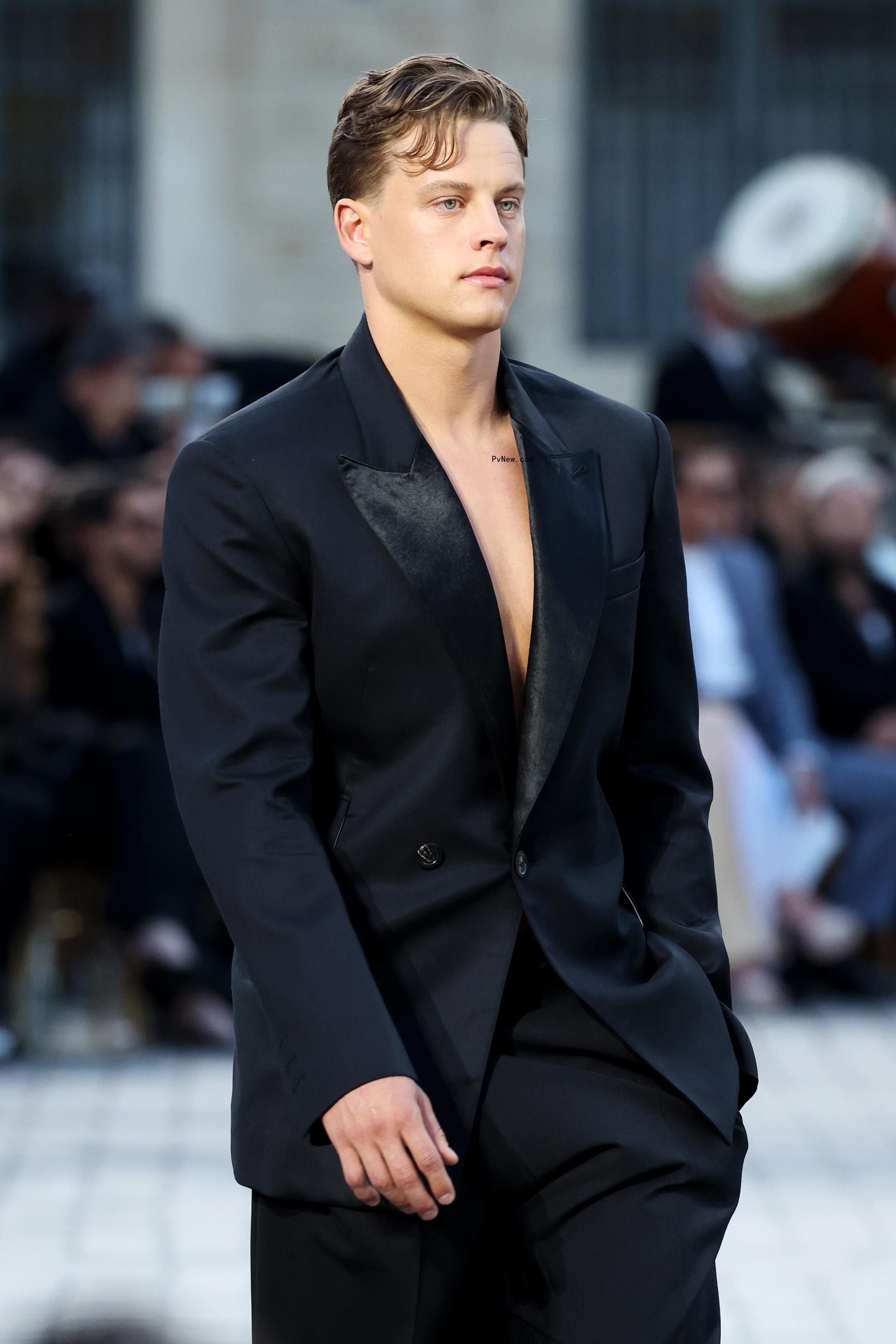 Joe Burrow at the Vogue World: Paris 2024 fashion show.
