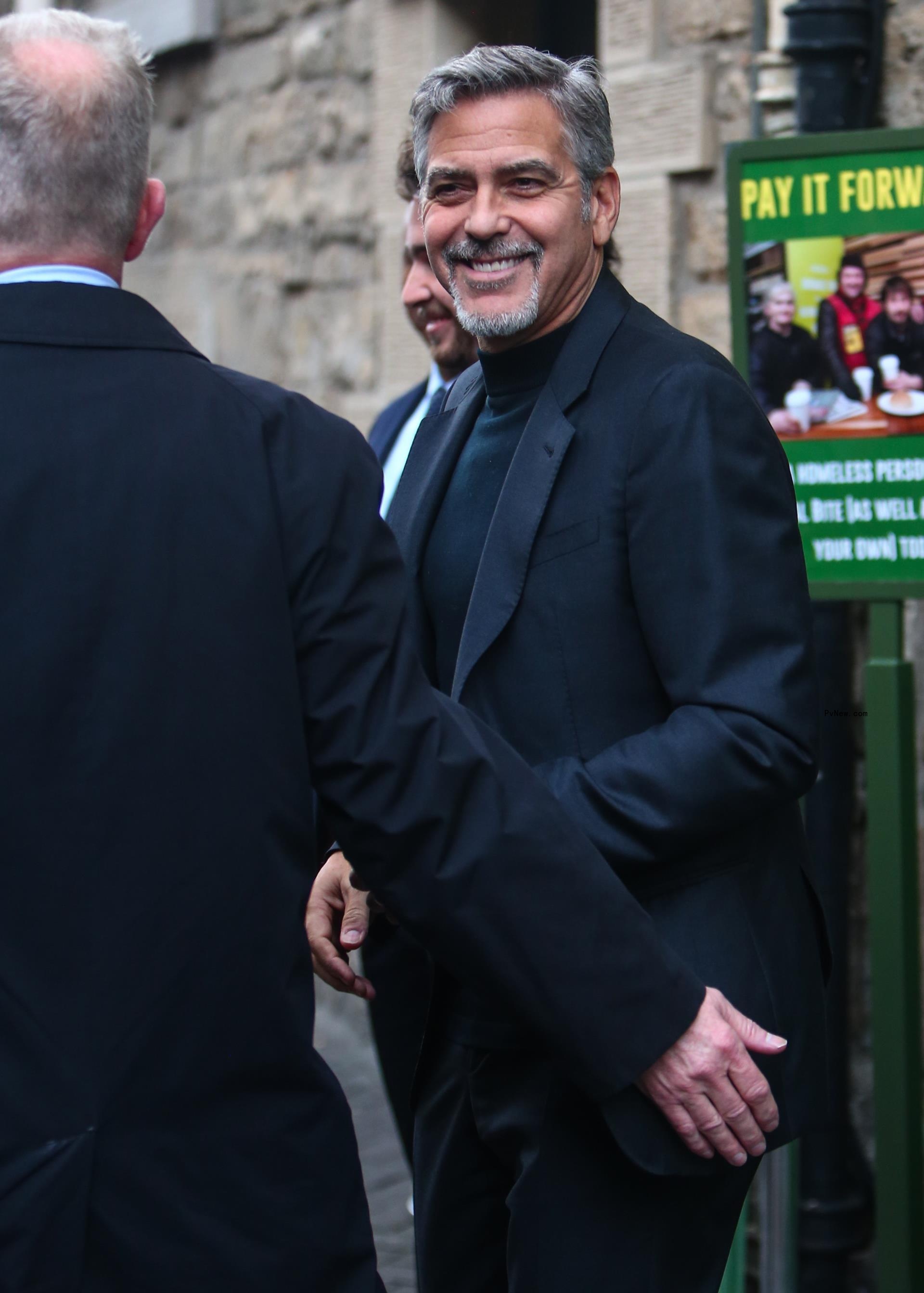 George Cloo<i></i>ney smiling.
