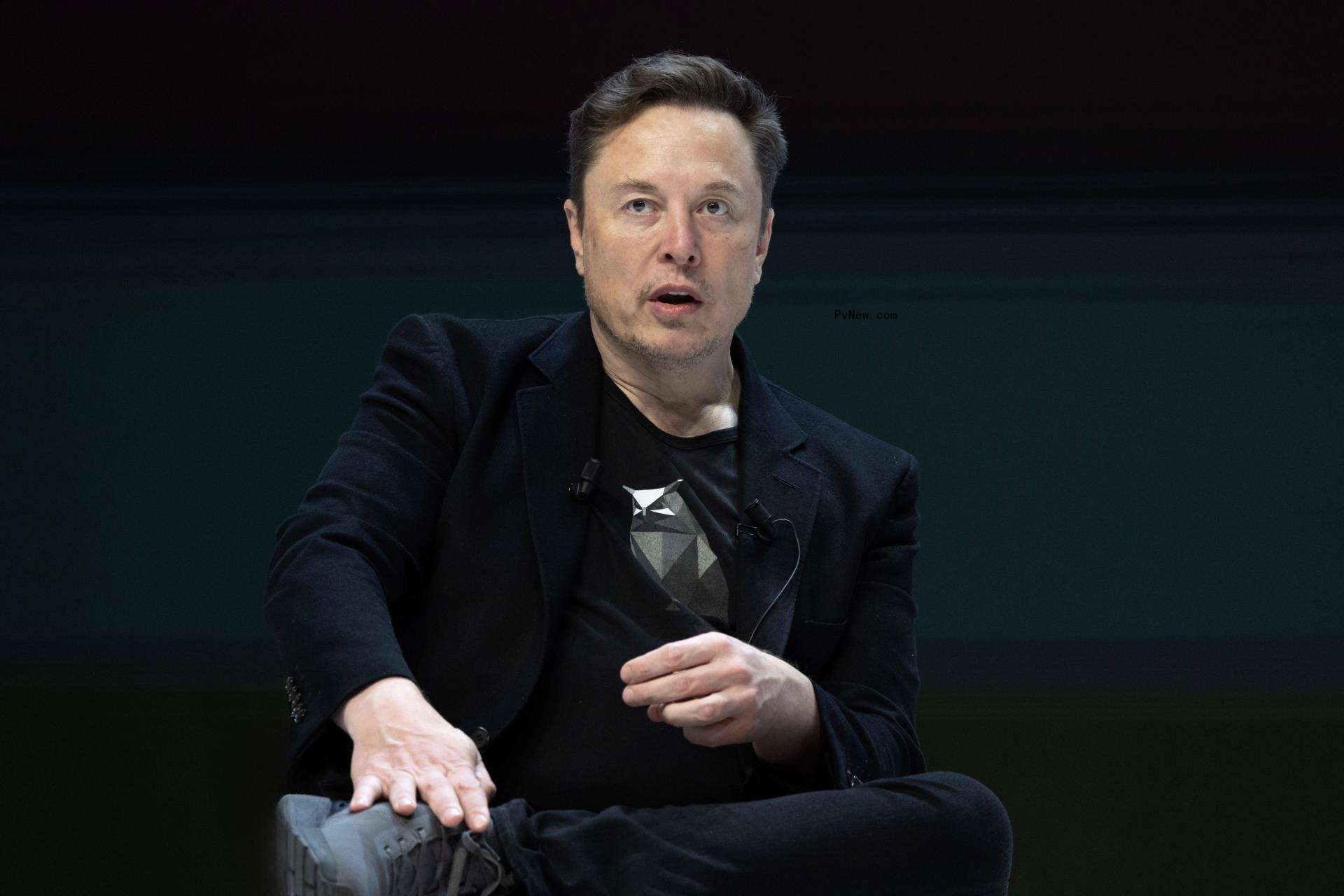 Elon Musk speaking at Cannes Lions. 