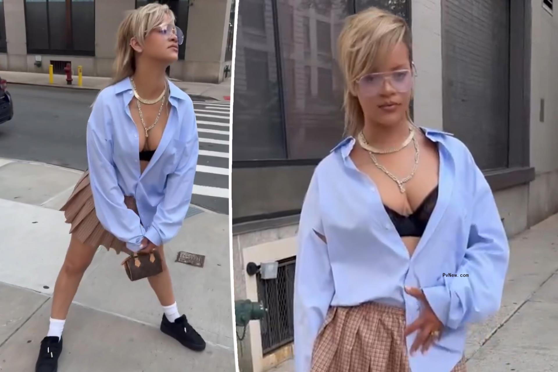 Rihanna swaps ‘summer goal’ of six-pack abs for a cheeky, fashion-forward alternative