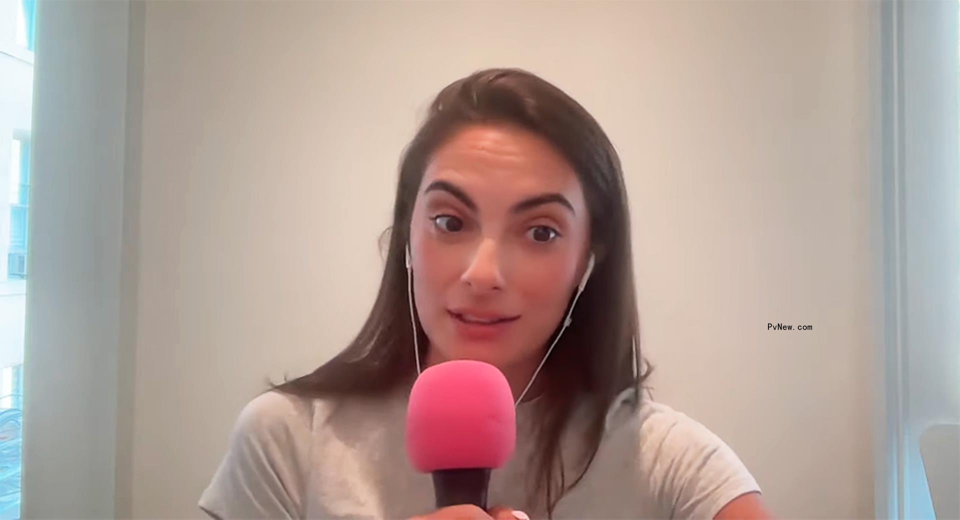 Paige DeSorbo on a podcast