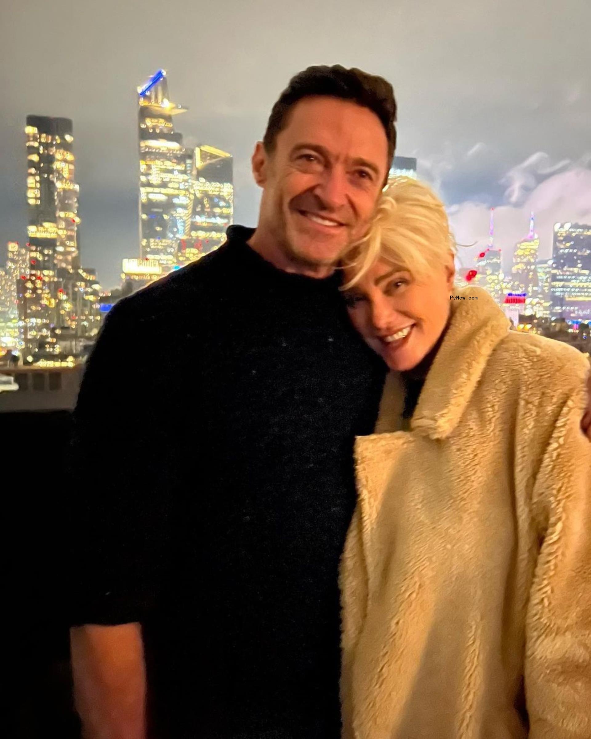Deborra-Lee Furness and Hugh Jackman.