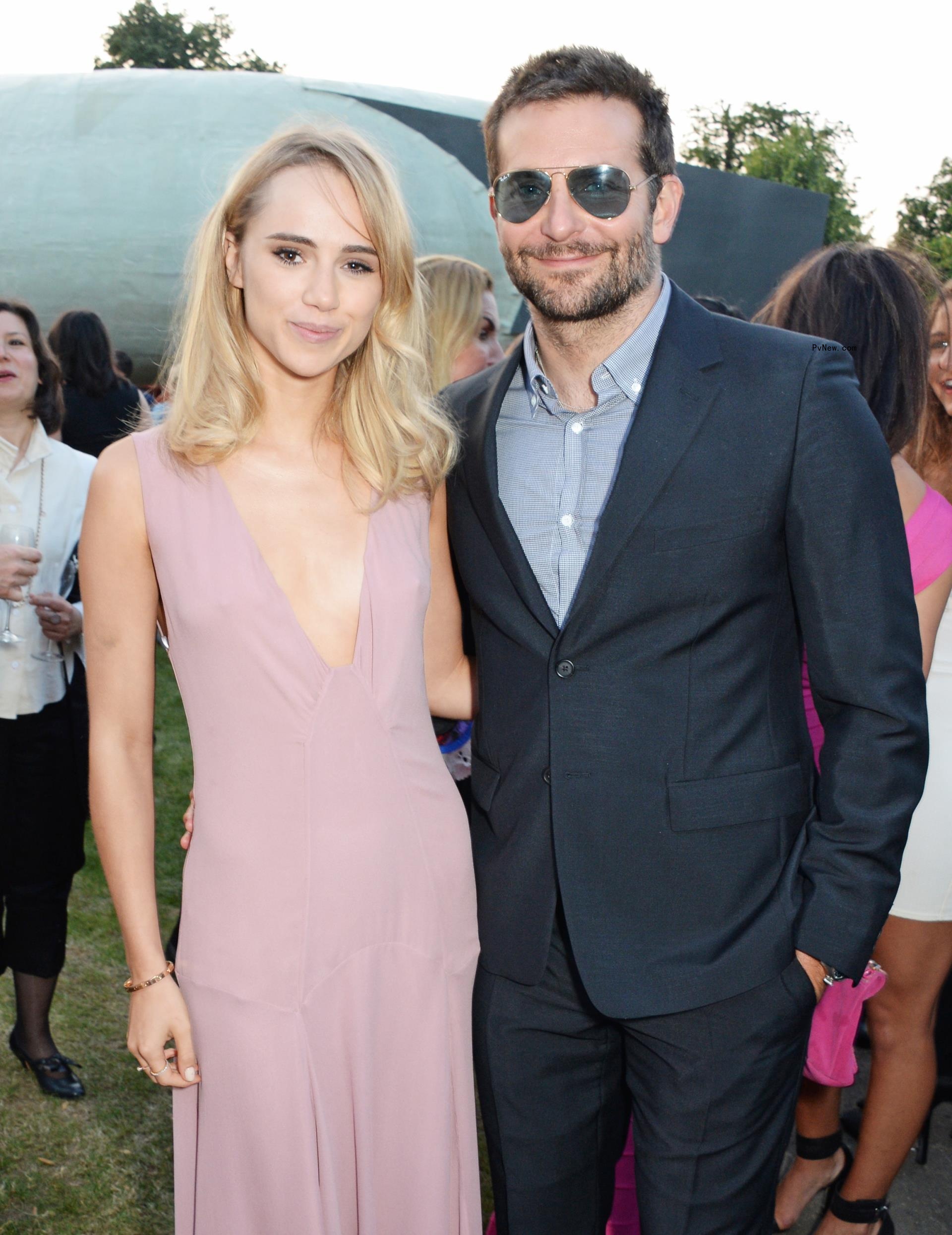 Suki Waterhouse and Bradley Cooper at the Serpentine Gallery Summer party in 2014.