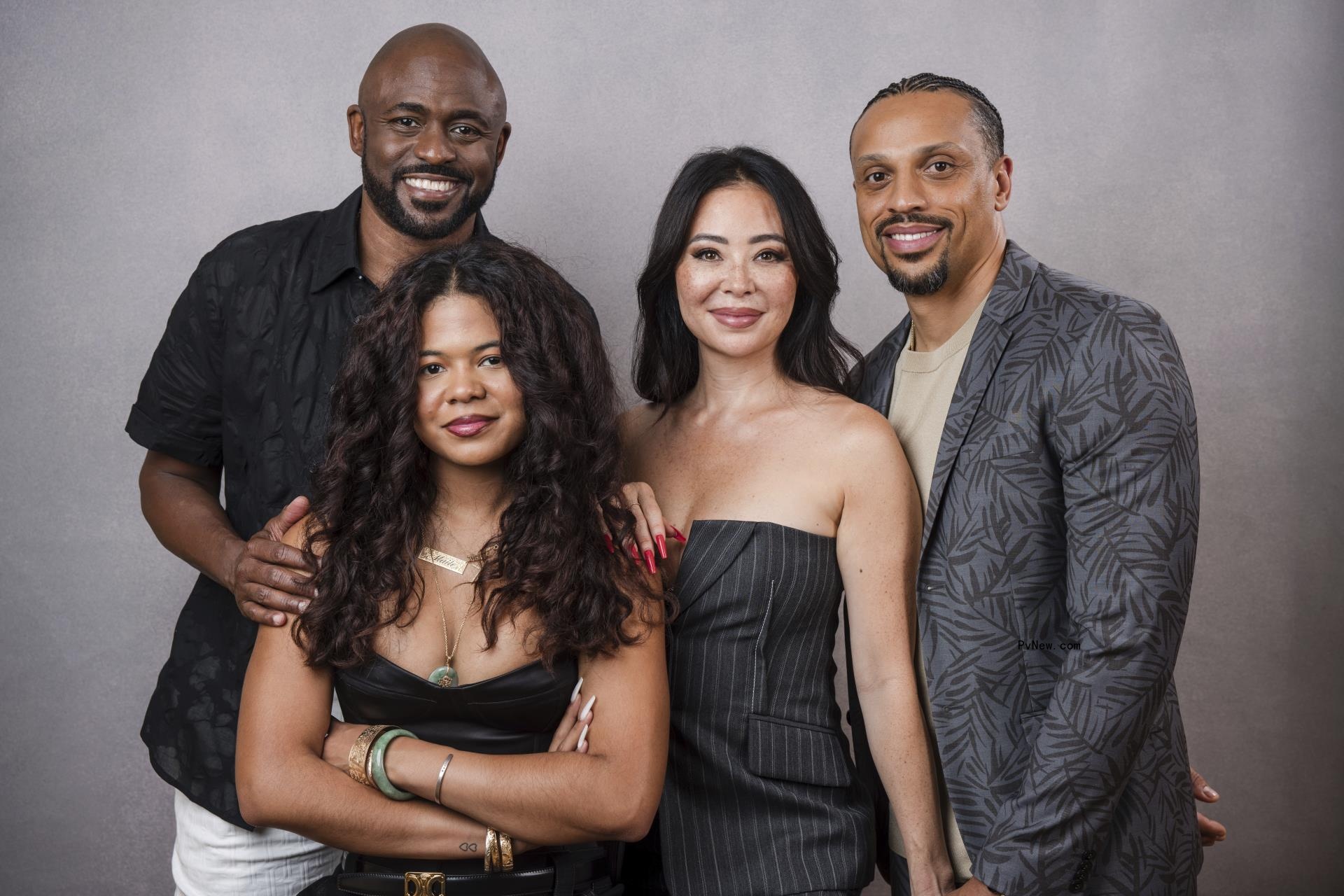 Wayne Brady, Mandie Taketa, daughter Maile and Jason Fordham