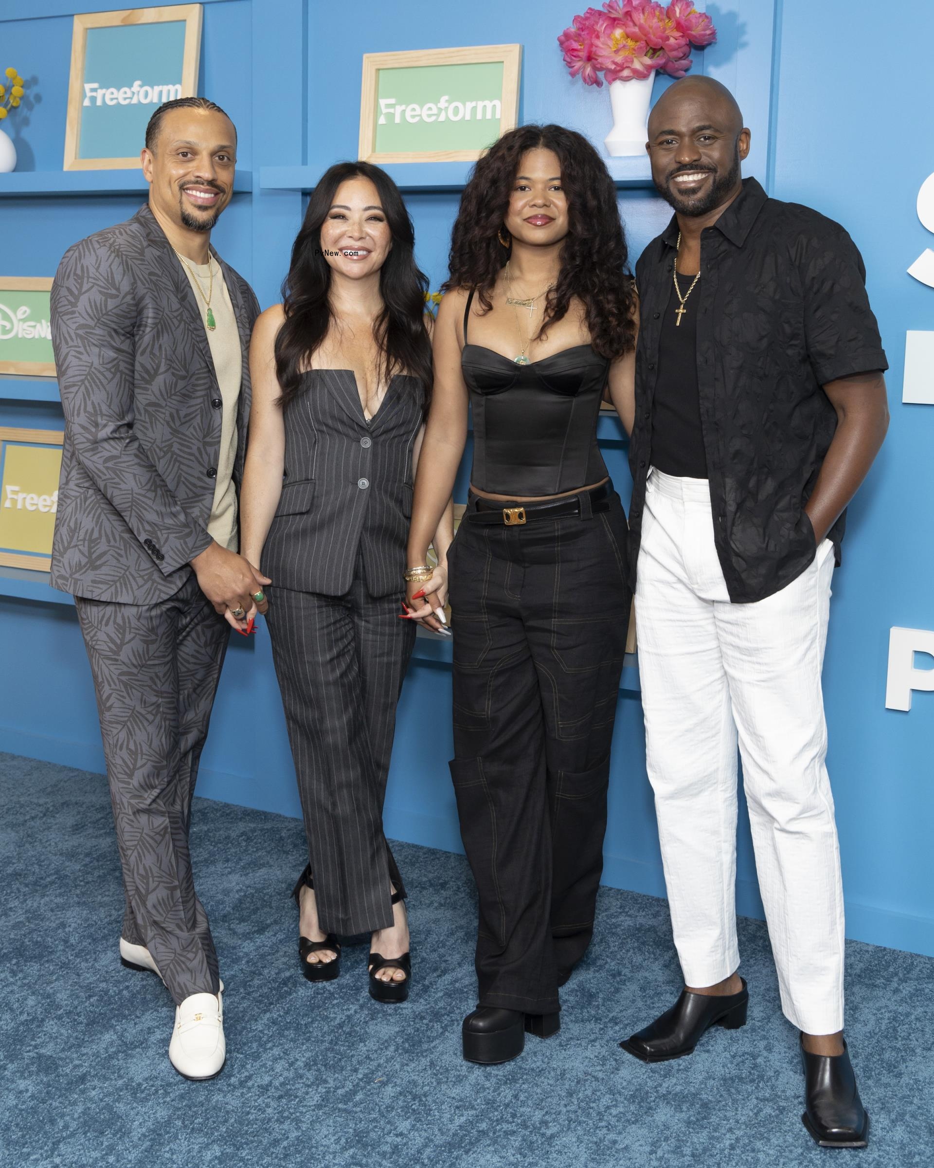 Wayne Brady, Mandie Taketa, daughter Maile and Jason Fordham