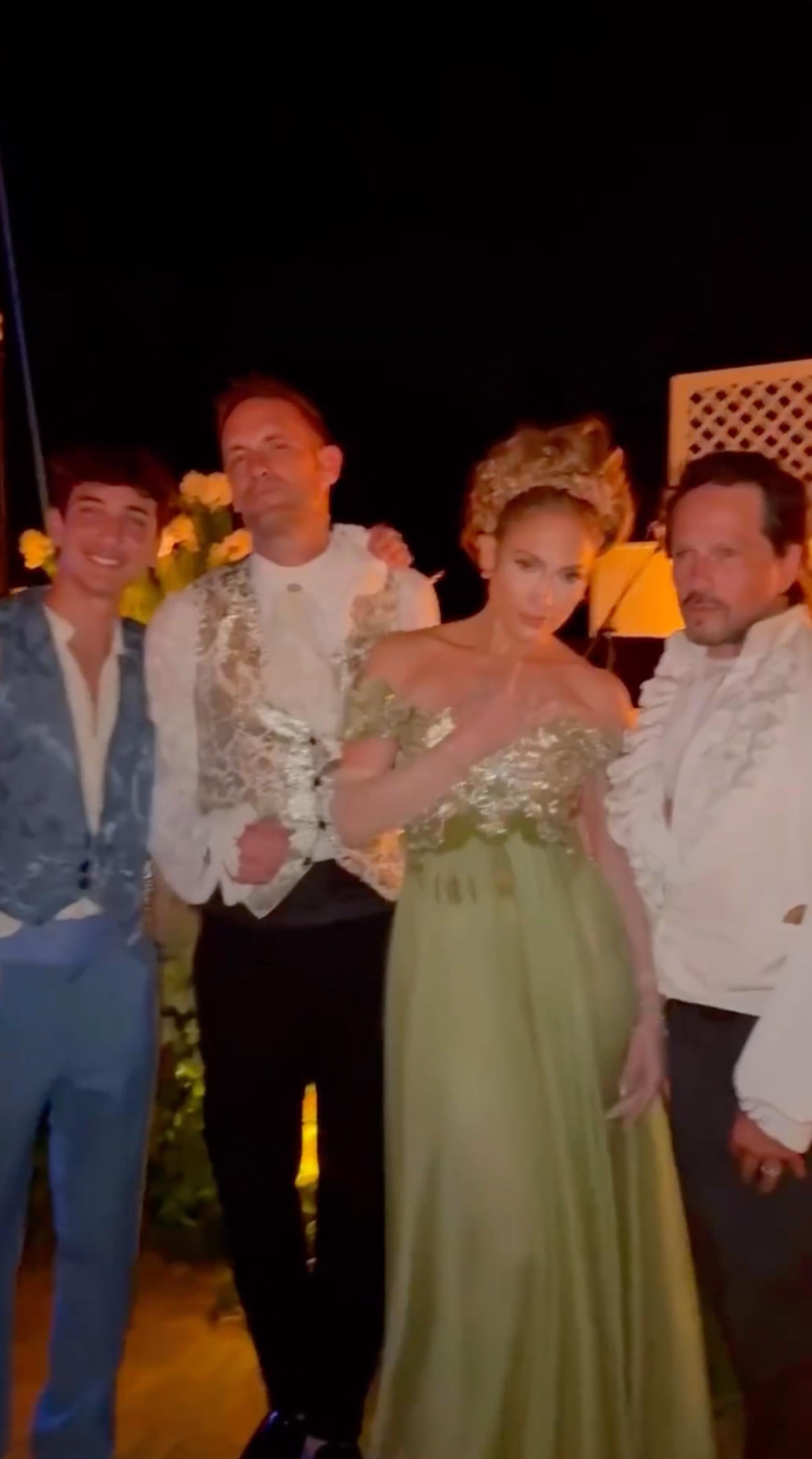 Jennifer Lopez at her Bridgerton-themed birthday party