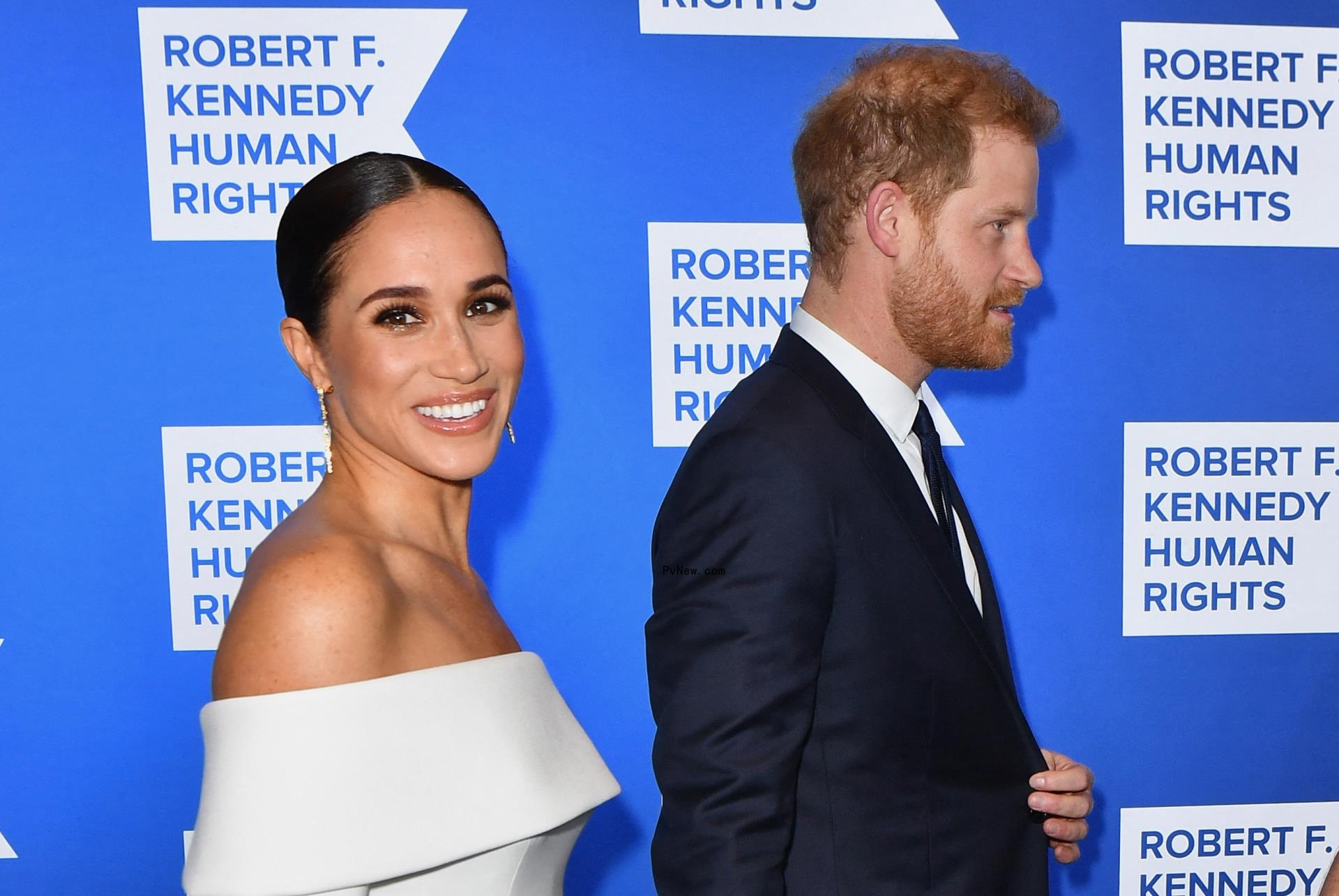 Meghan Markle and Prince Harry at the 2022 Robert F. Kennedy Human Rights Ripple of Hope Award Gala.