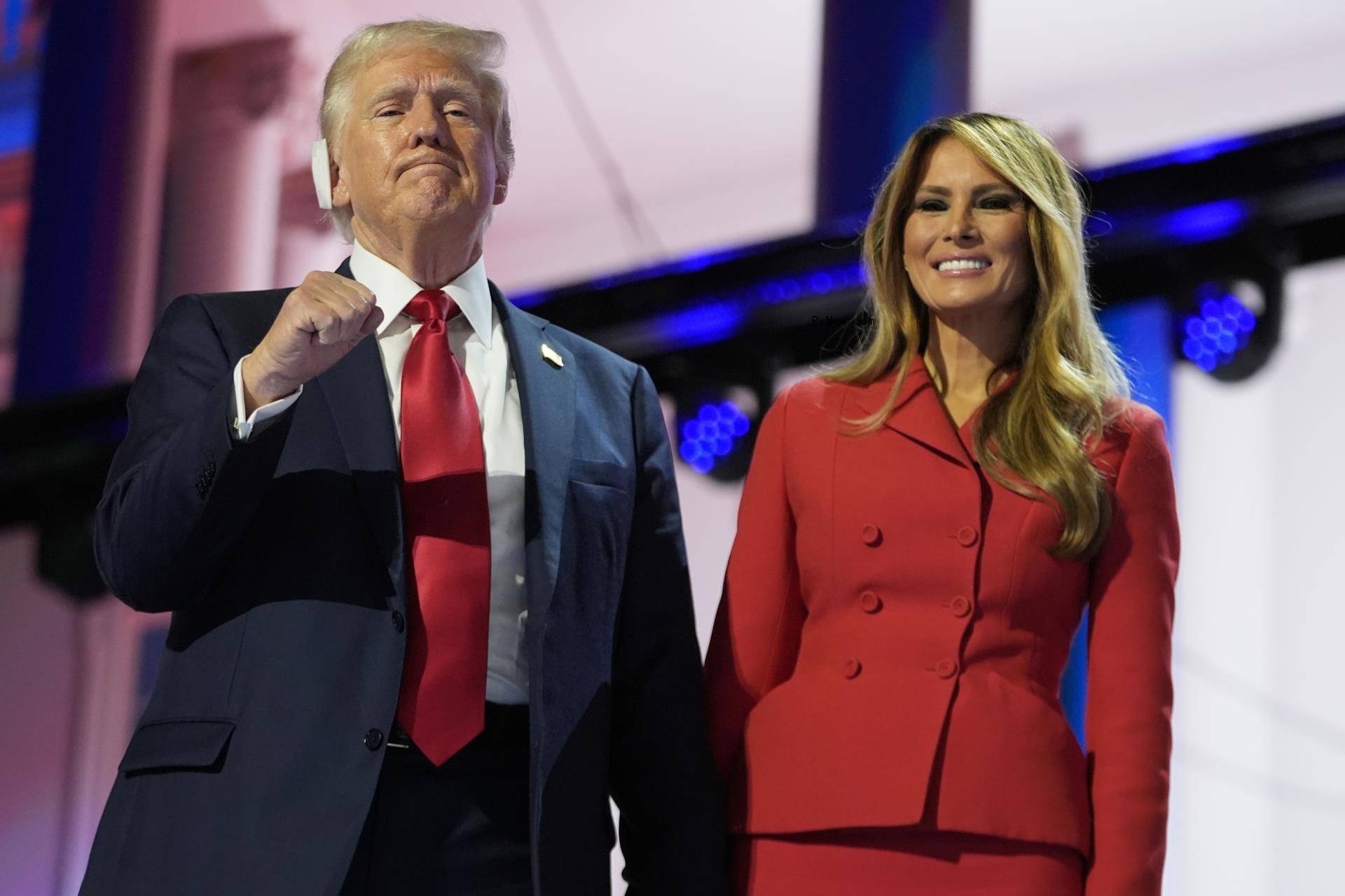 Do<i></i>nald and Melania Trump at the RNC