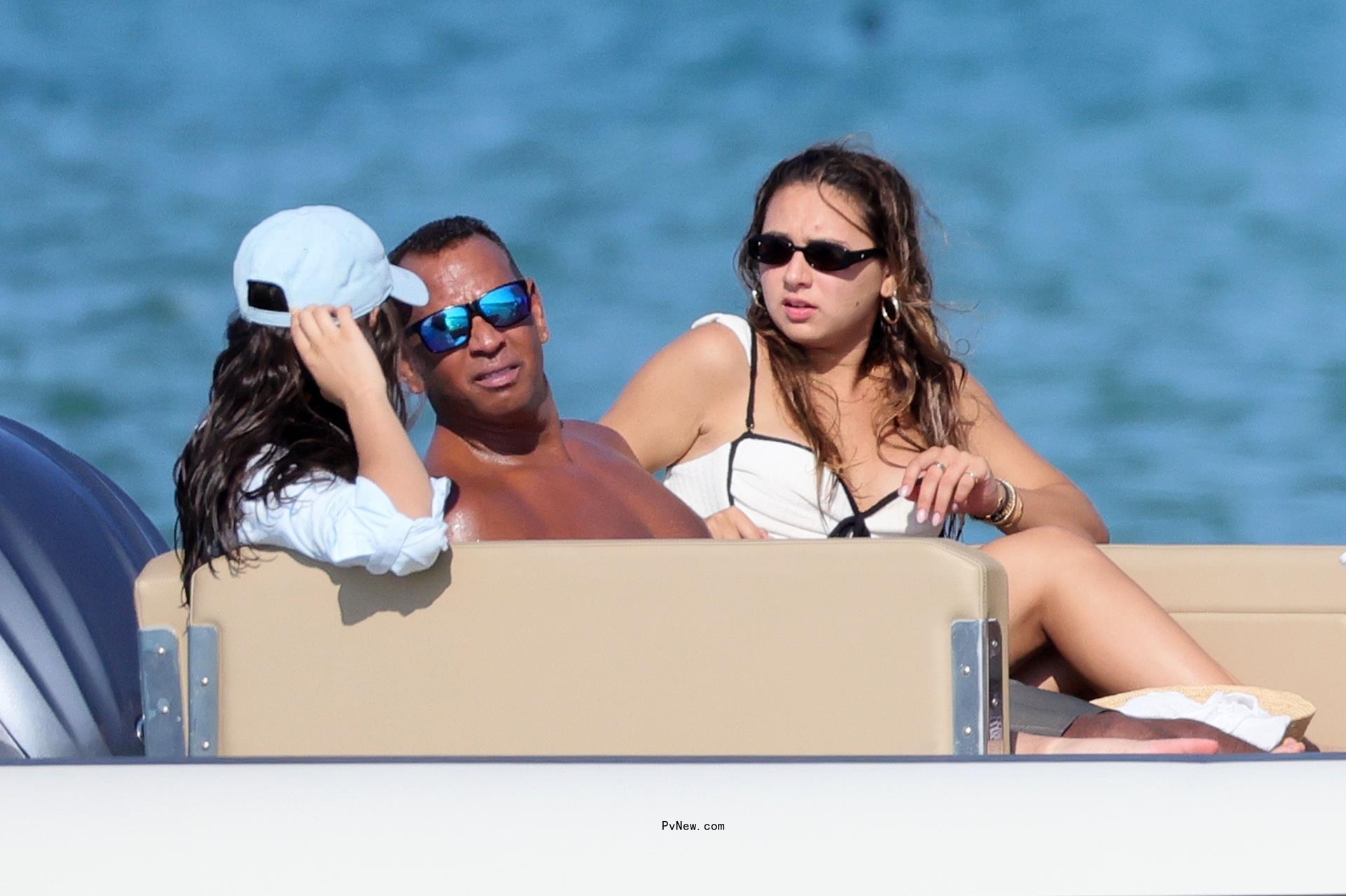 Alex Rodriguez and Jaclyn Cordeiro in Sardinia.