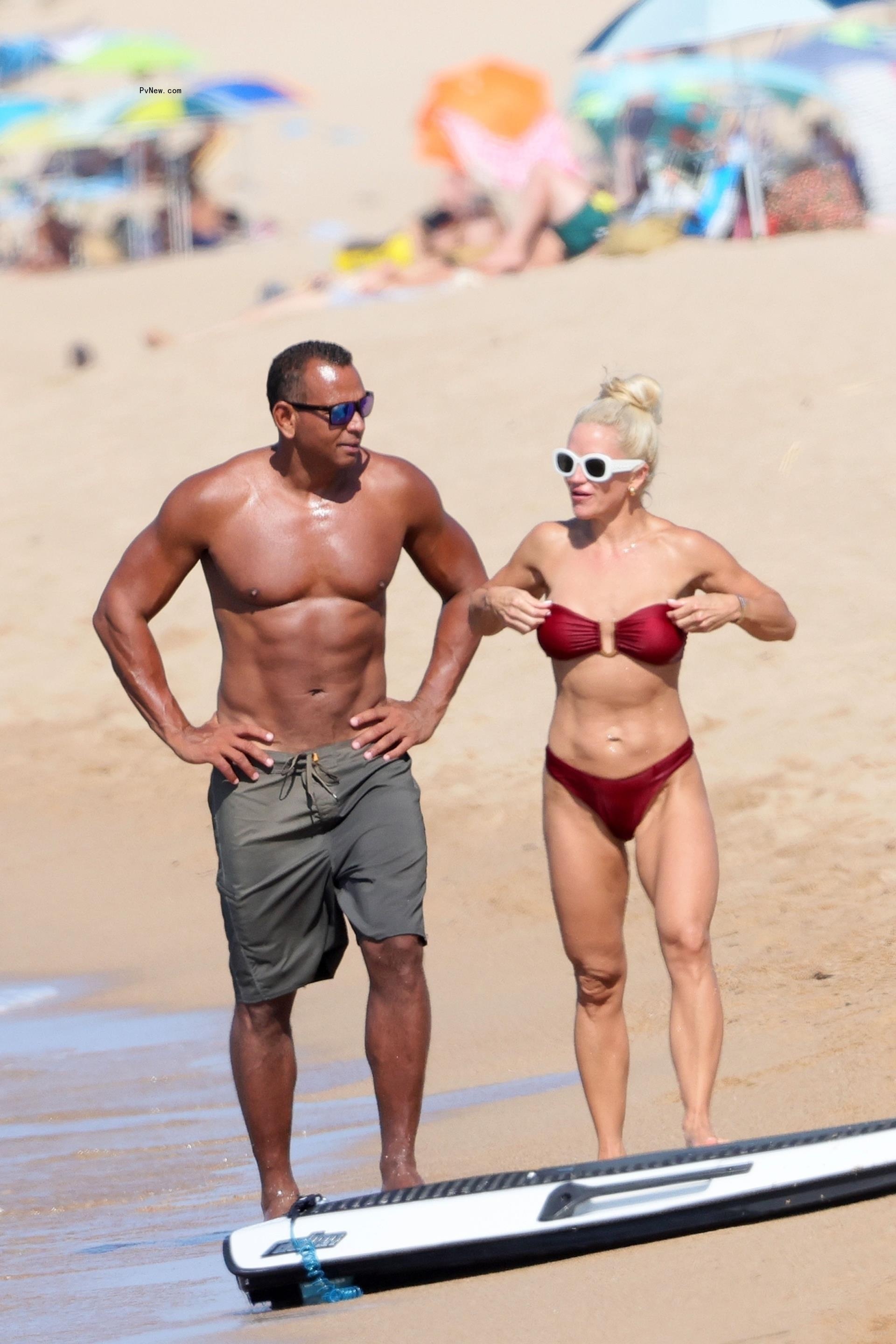 Alex Rodriguez and Jaclyn Cordeiro in Sardinia.