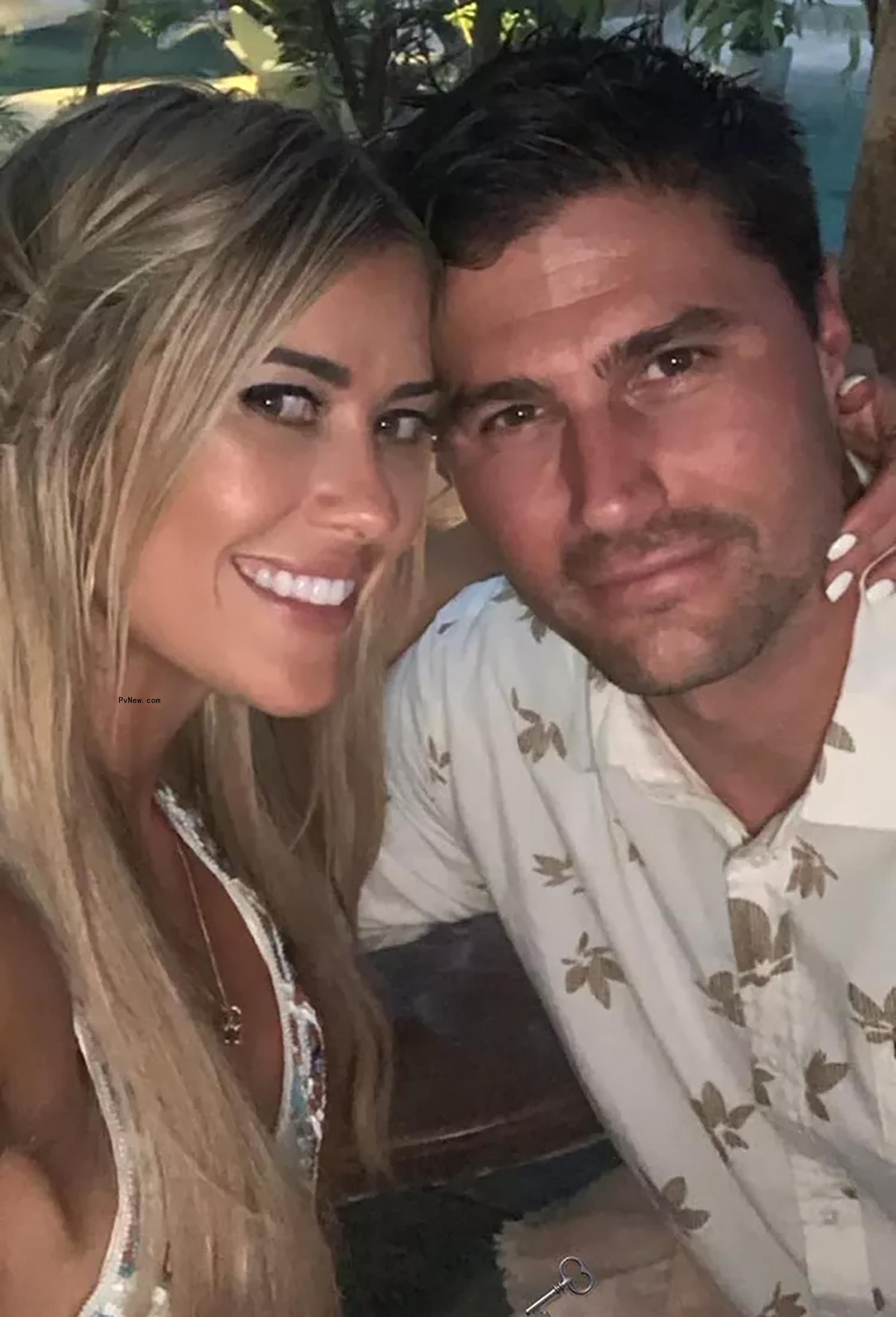 Christina and Josh Hall in July 2021.