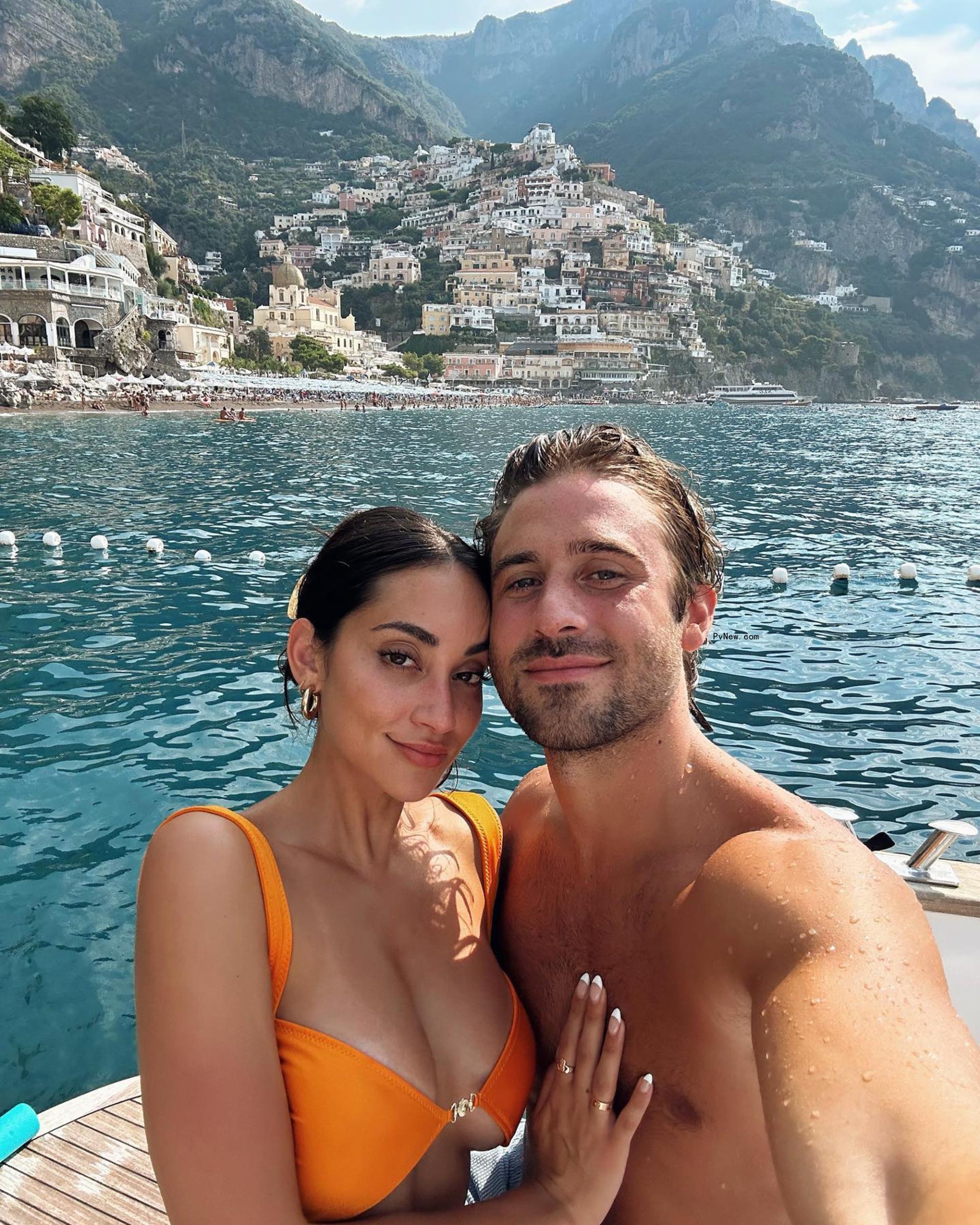 Victoria Fuller and Greg Grippo take a selfie in Italy.