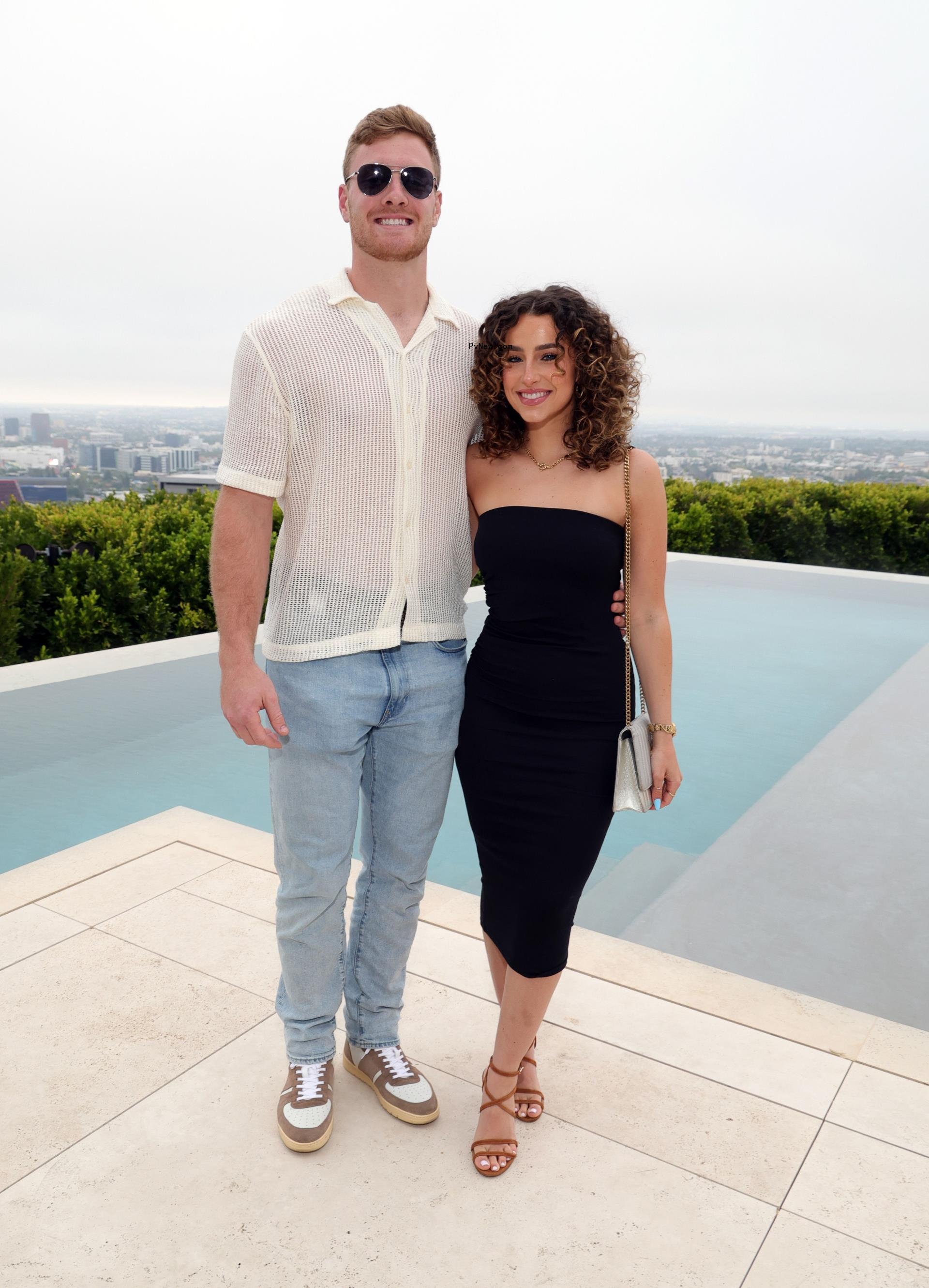 Will Levis and Gia Duddy attend a party in Beverly Hills, Calif.