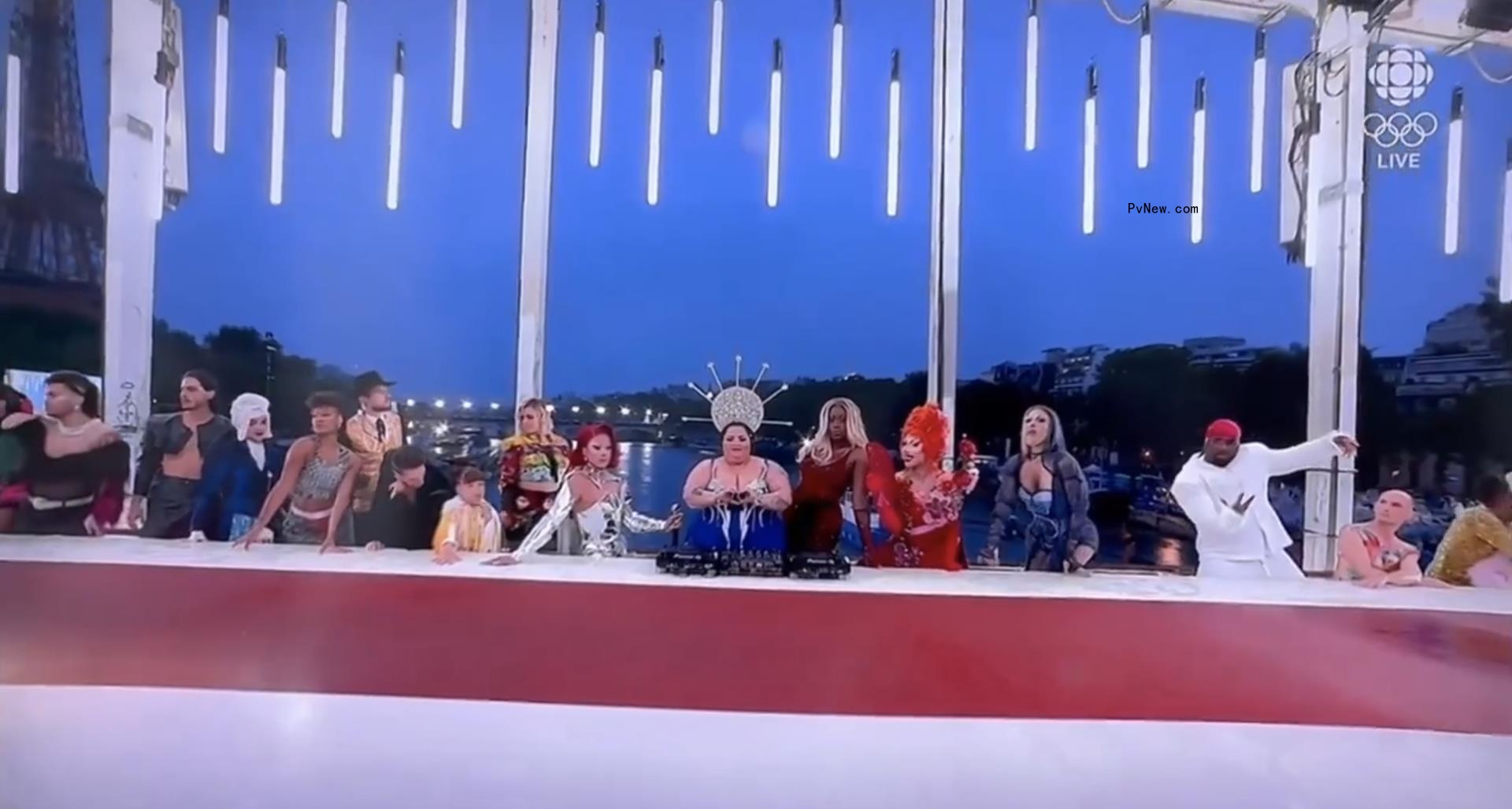 The drag show at the Olympics opening ceremony on Friday was believed to depict the Last Supper or the festival of Dionysus.