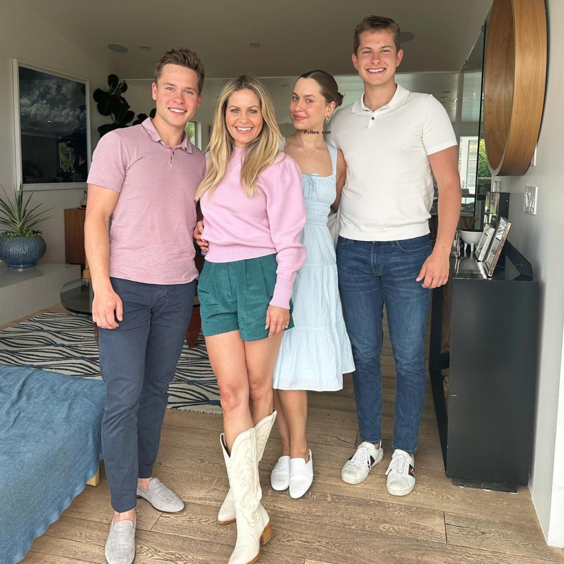 Candace Cameron Bure poses with her three children in an Instagram photo.