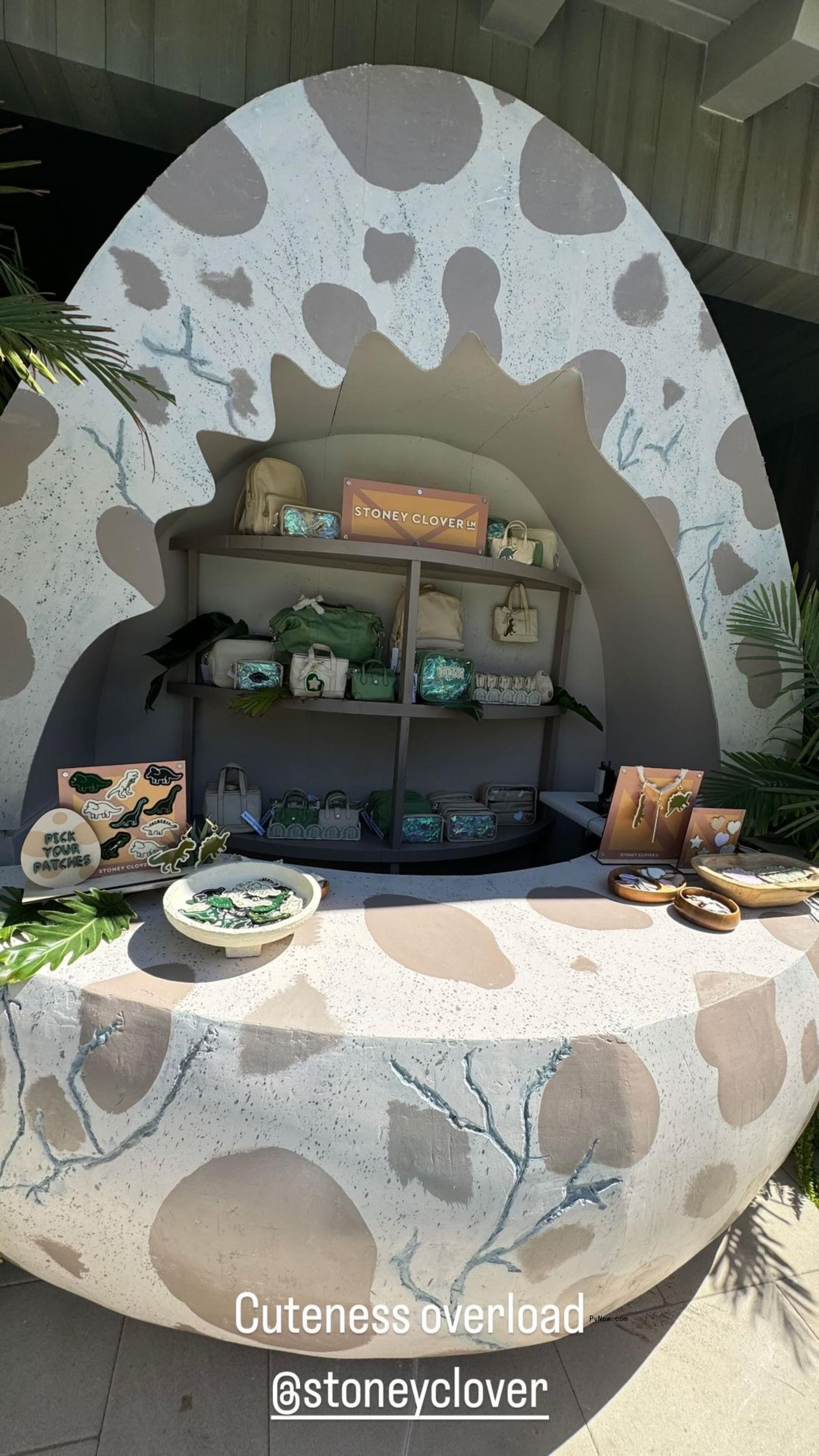 Sto<i></i>ney Clover booth at Tatum Thompson's 2nd birthday bash on July 28, 2024