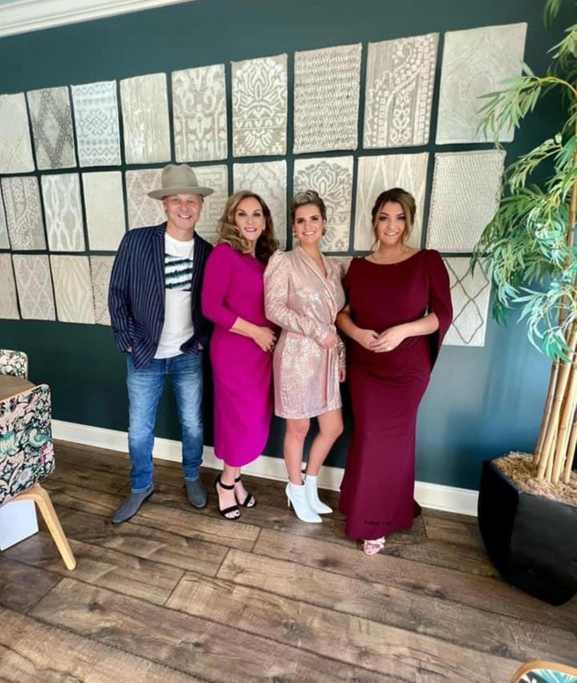 Kelly Nelon Clark, Amber Nelon Kistler, Autumn Nelon Streetman and Jason Nelon Clark at the 52nd GMA Dove Awards on Oct. 19, 2021.
