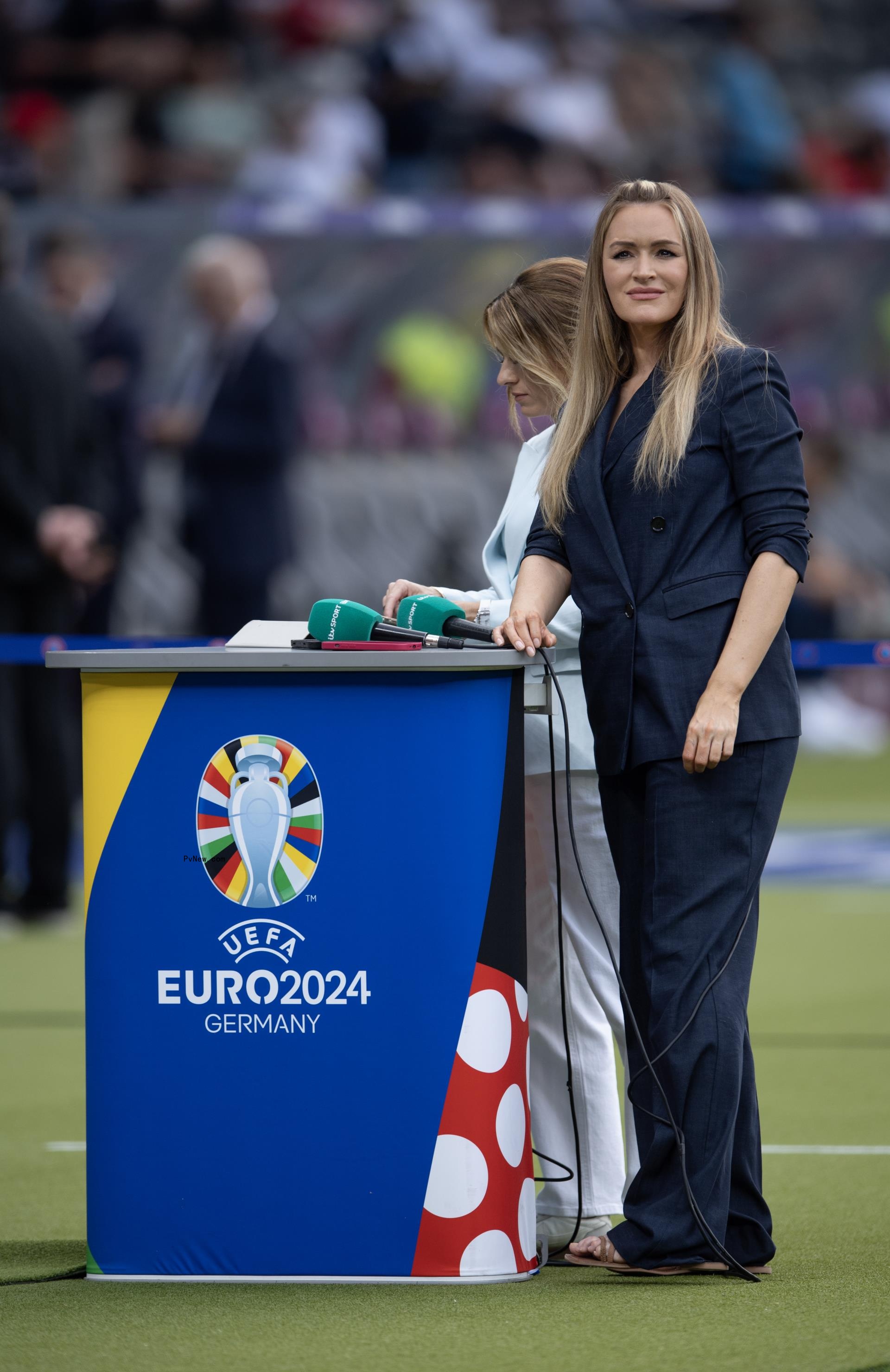 Laura Woods at the UEFA EURO 2024 final match