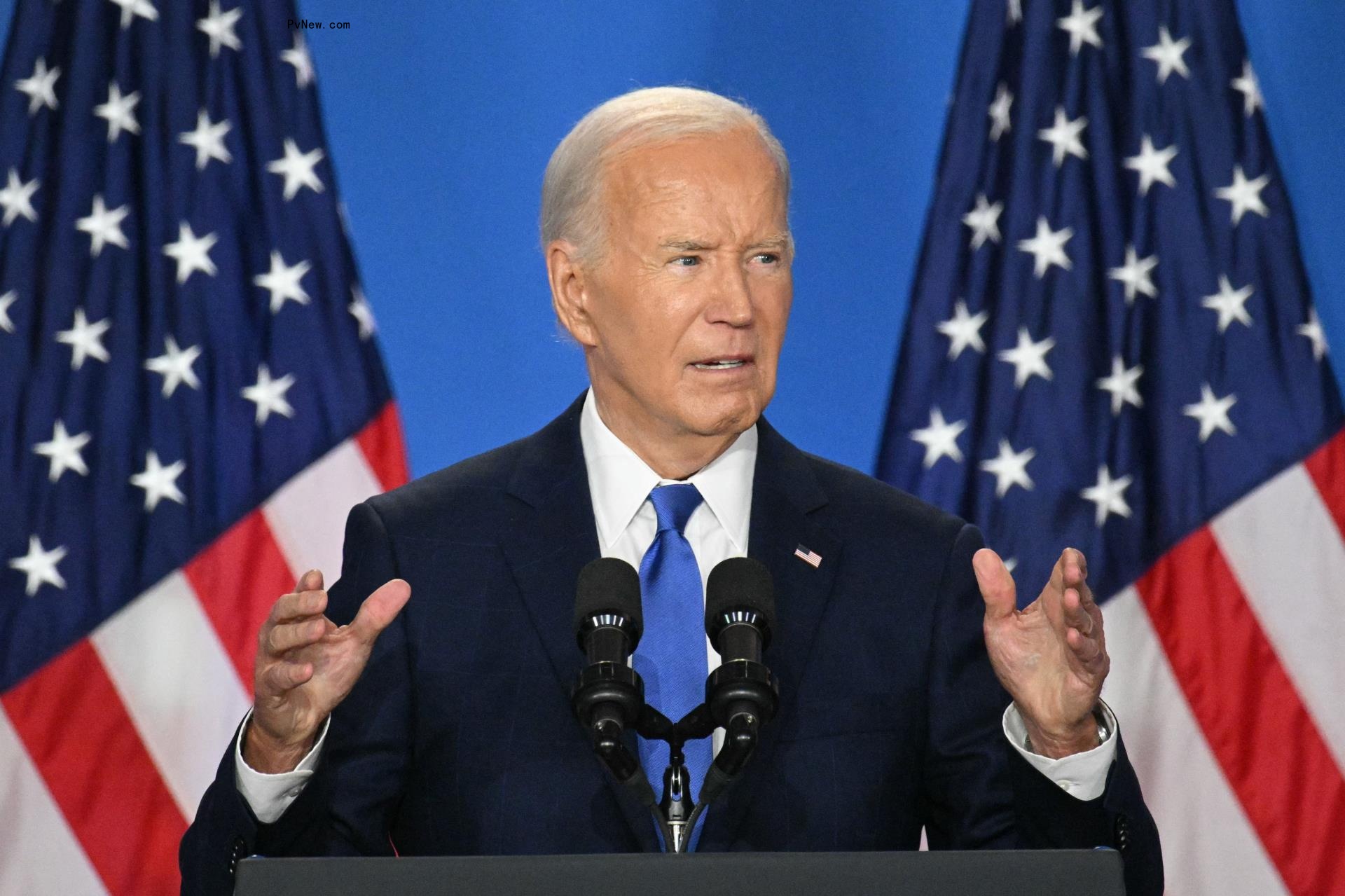 Biden Mistakenly Calls Kamala Harris ‘Vice President Trump’ and Addresses Calls to Drop Out of Race: ‘I Think I’m the Most Qualified Person to Run’