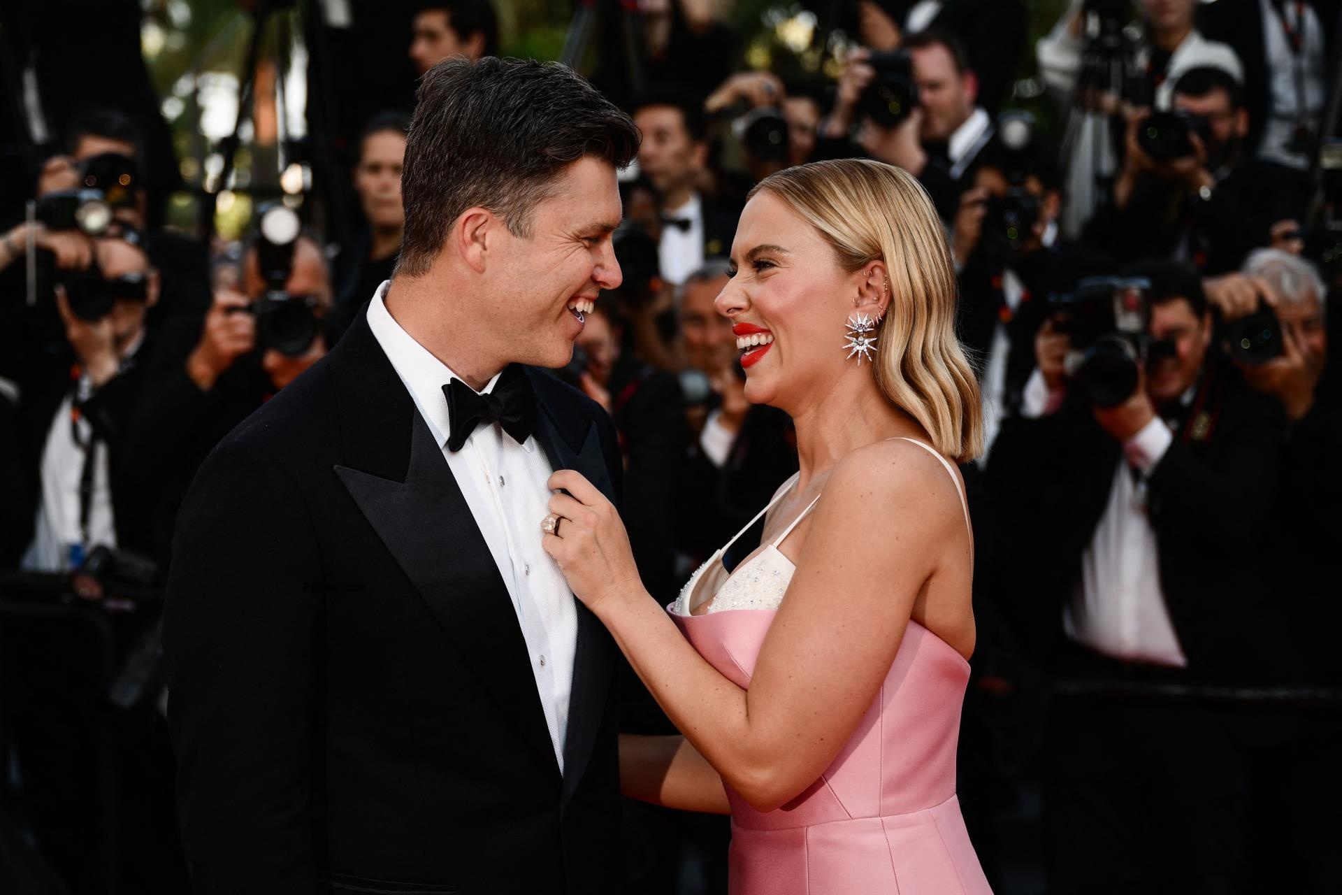 Scarlett Johansson and Colin Jost.