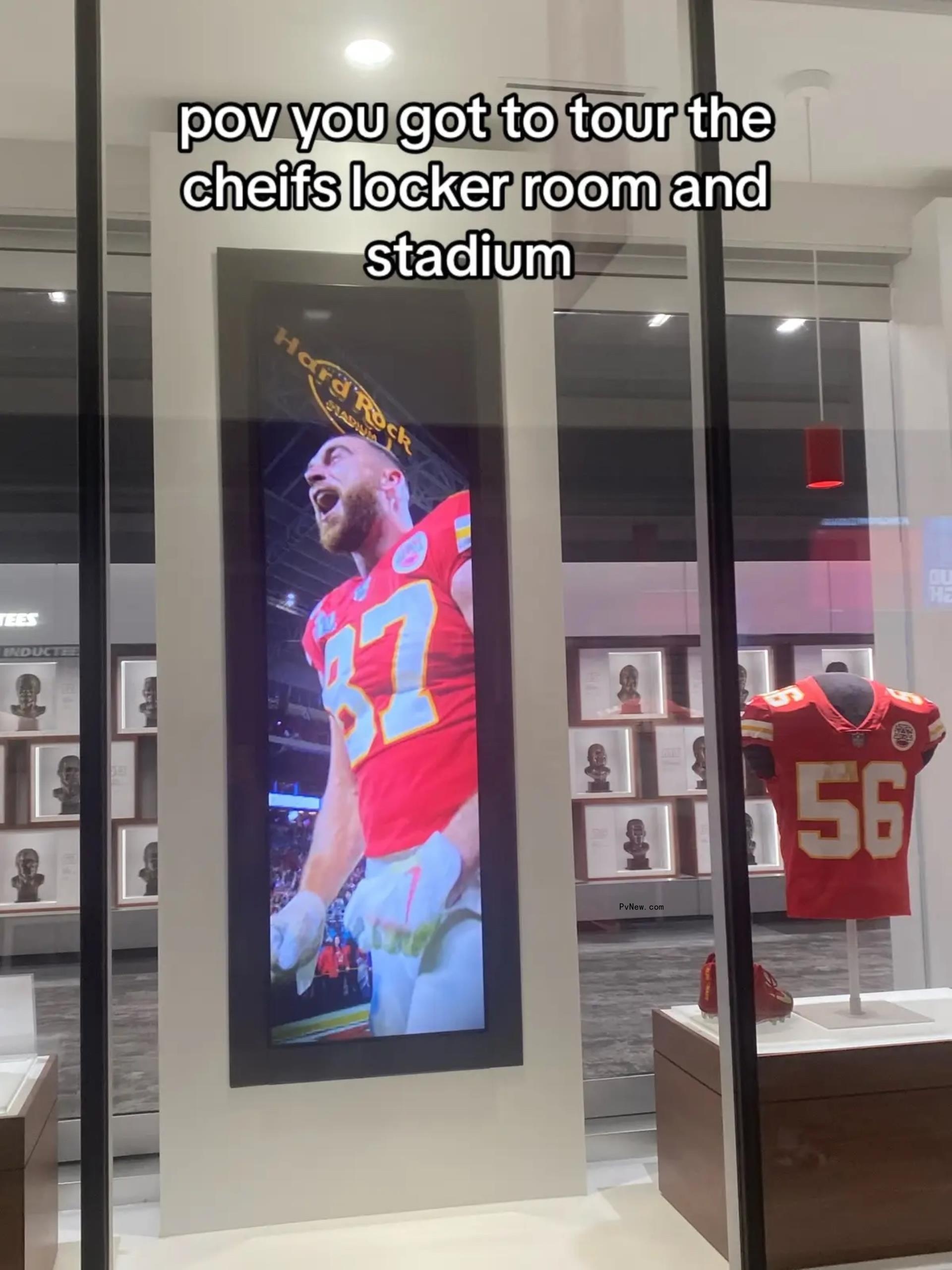 Inside The Kansas City Chiefs' locker room. 
