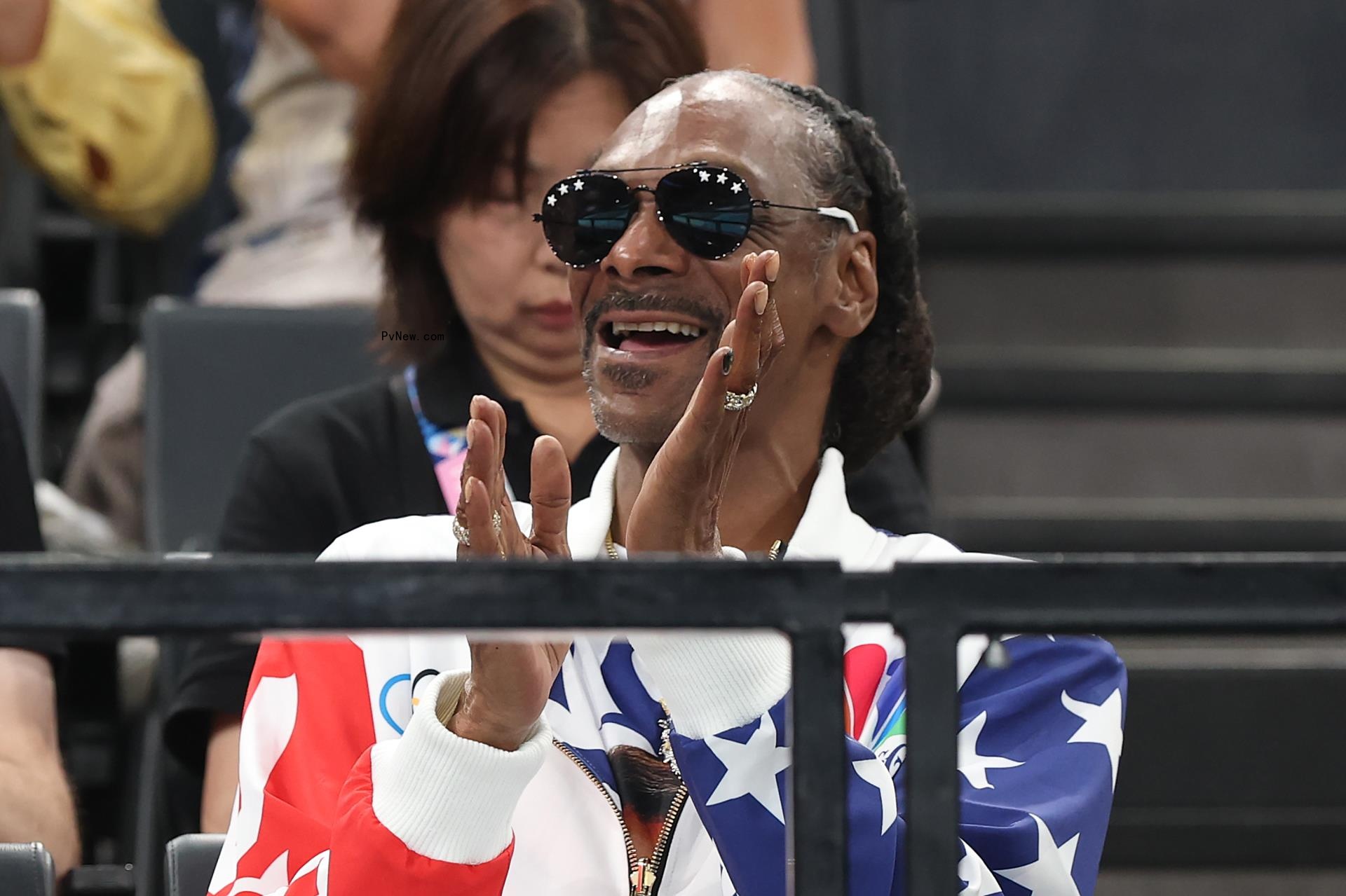 Snoop Dogg at the Paris Olympics.