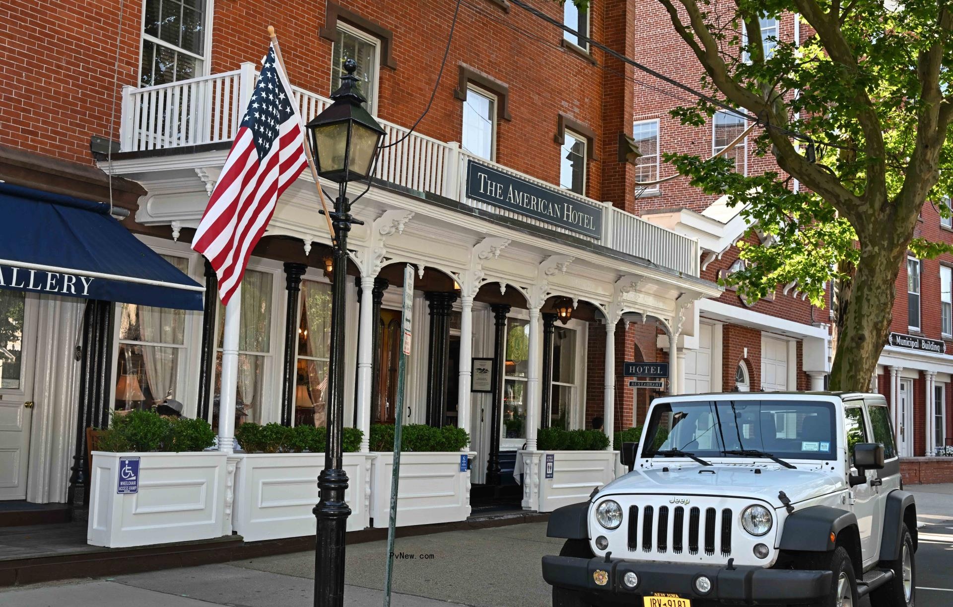 The exterior of The American Hotel.