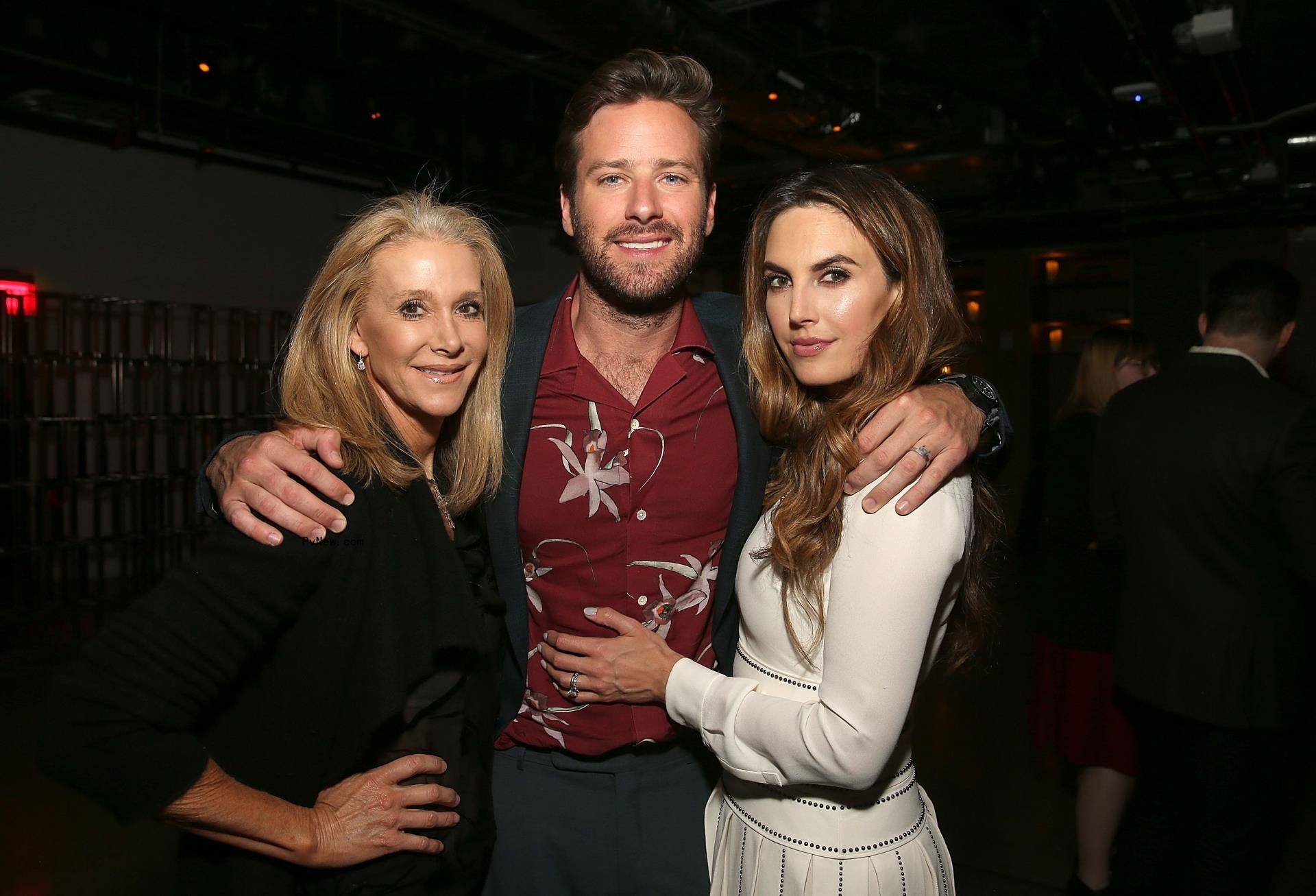 Dru Hammer, Armie Hammer and Elizabeth Chambers