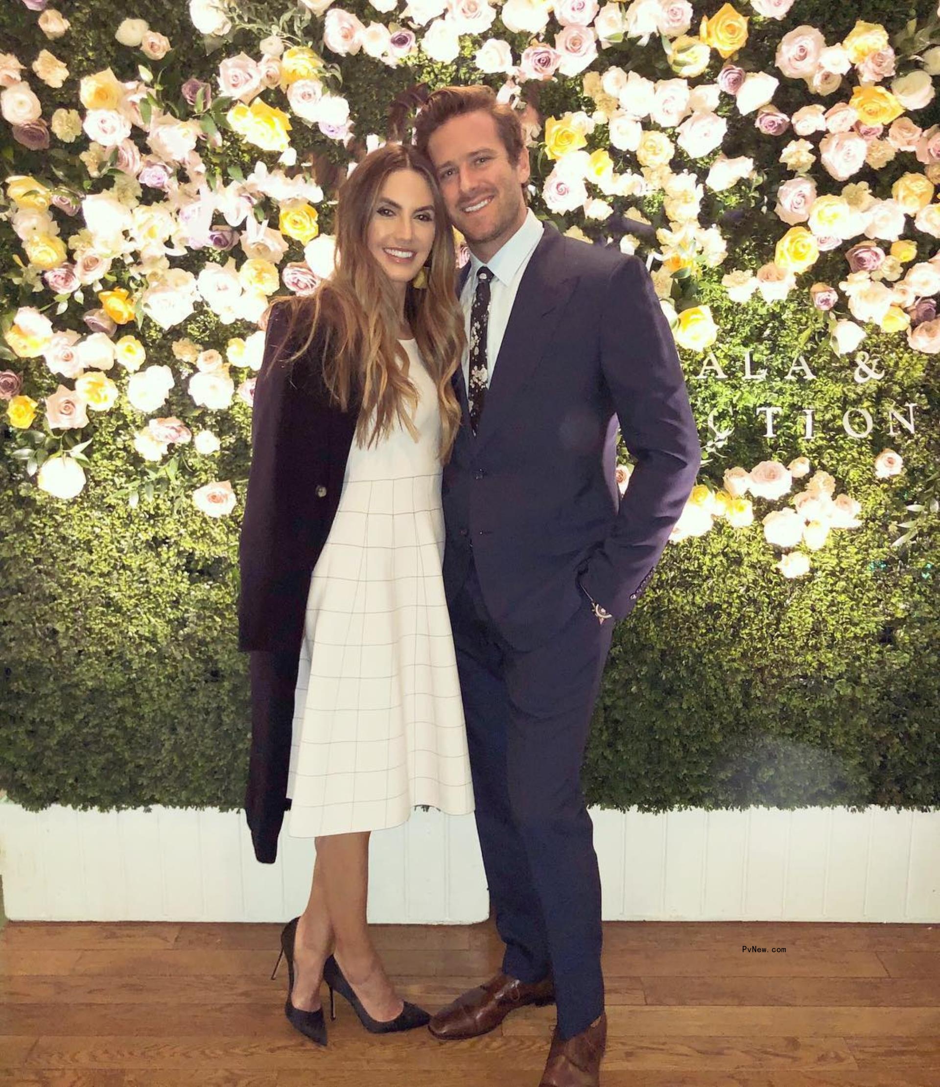 Elizabeth Chambers and Armie Hammer