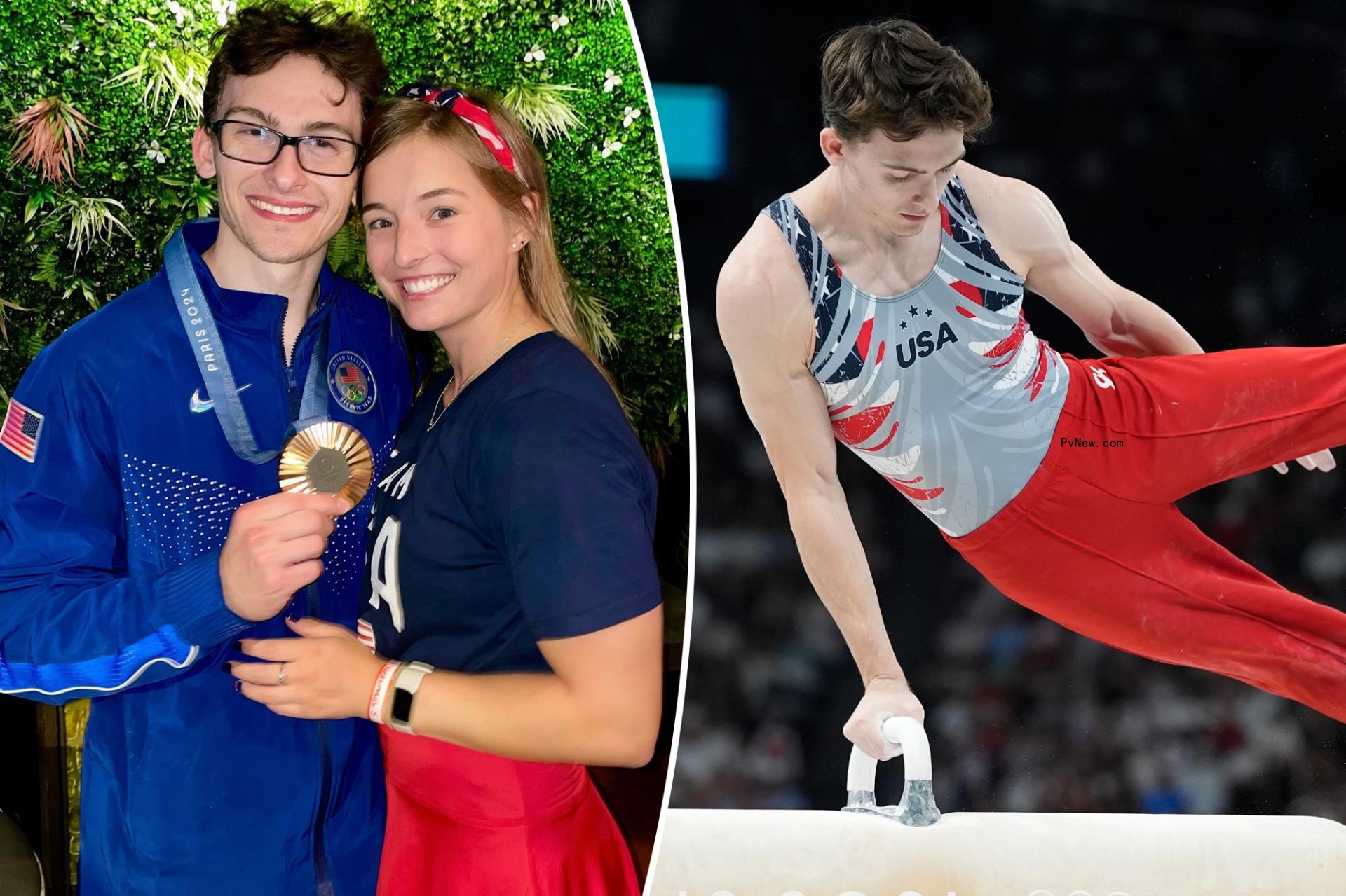 Olympic gymnast Stephen Nedoroscik’s girlfriend celebrates pommel horse hero’s historic bro<i></i>nze medal win