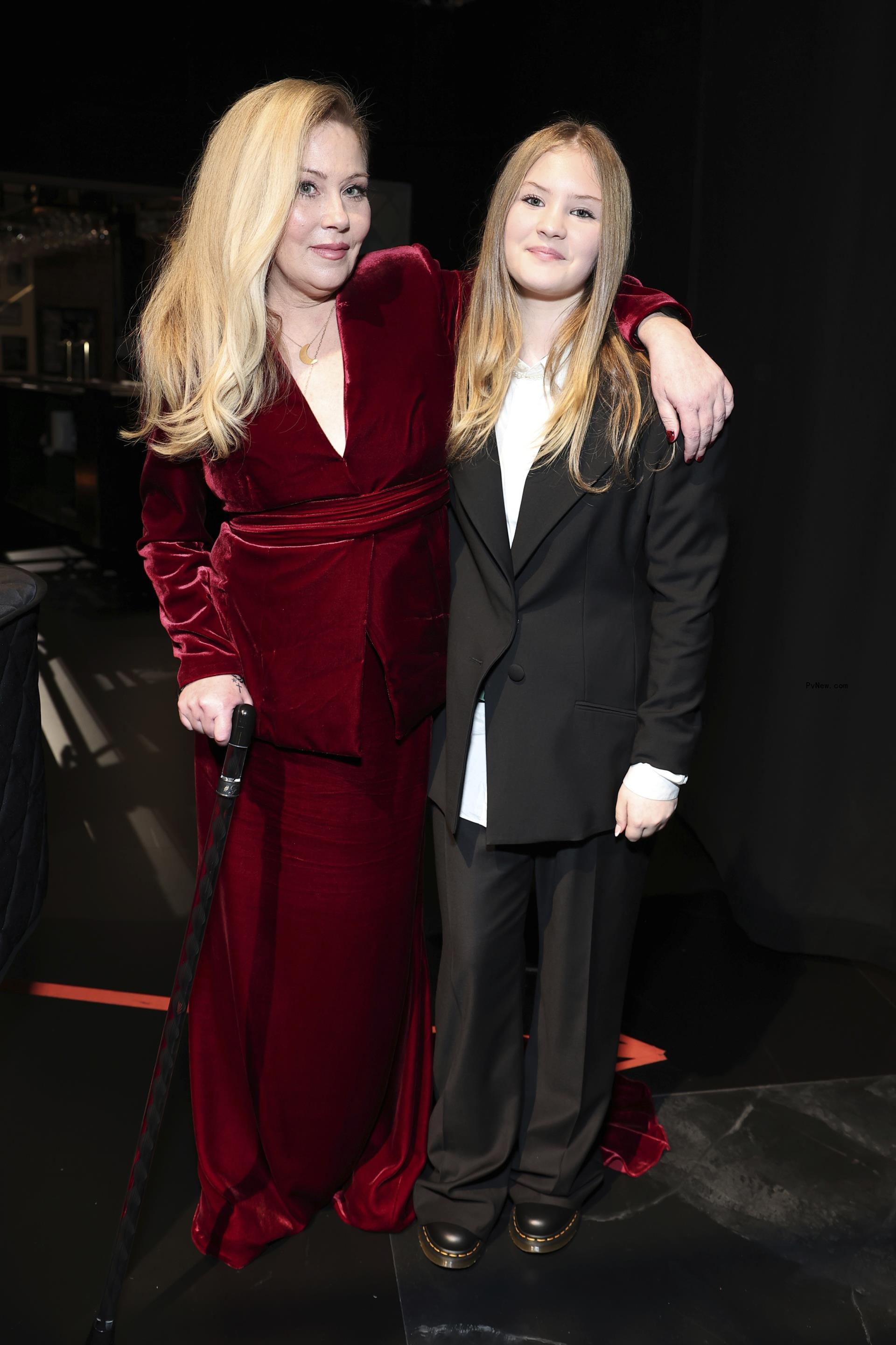 Christina Applegate and daughter Sadie at January 2024 Emmys