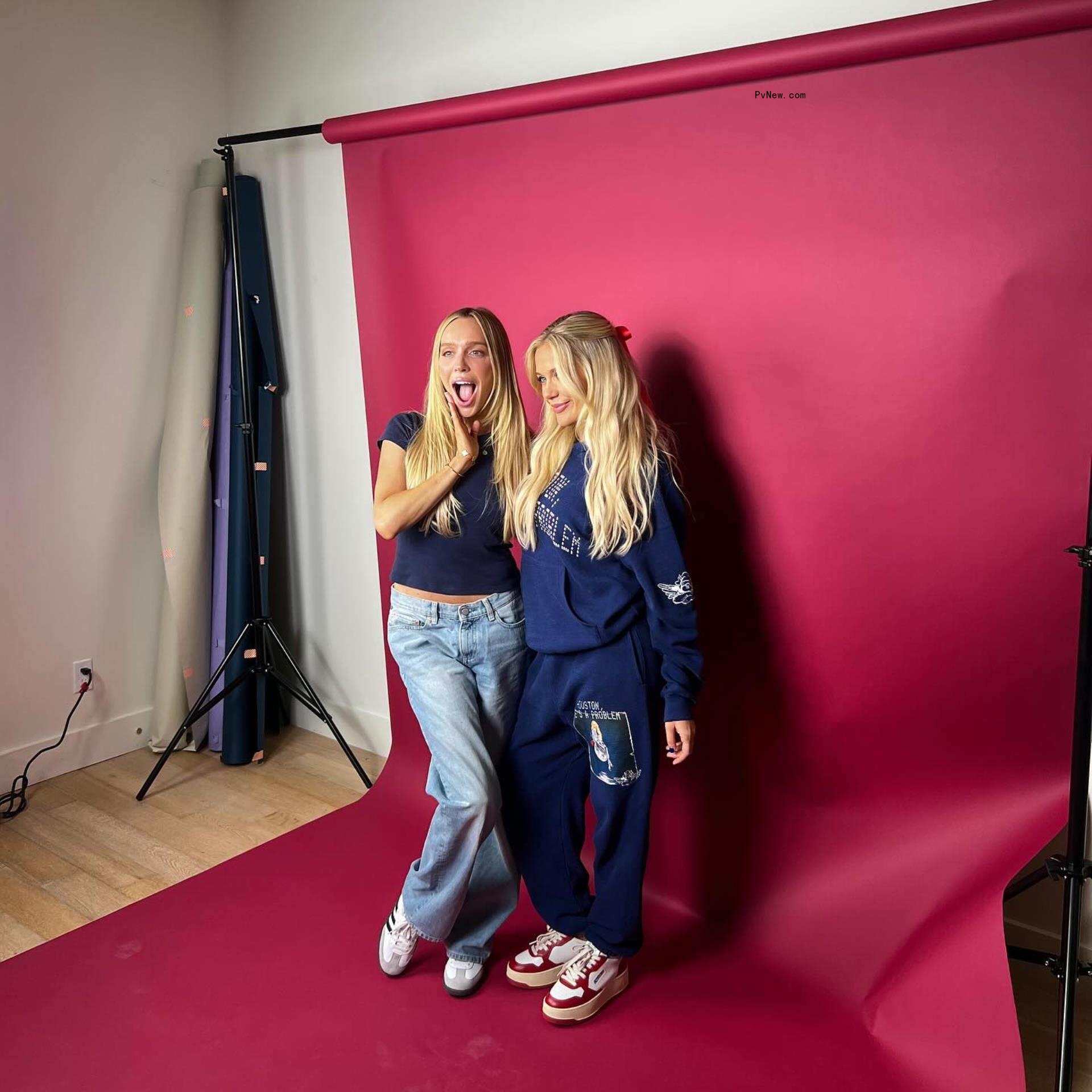 Megan Moro<i></i>ney and Alex Cooper