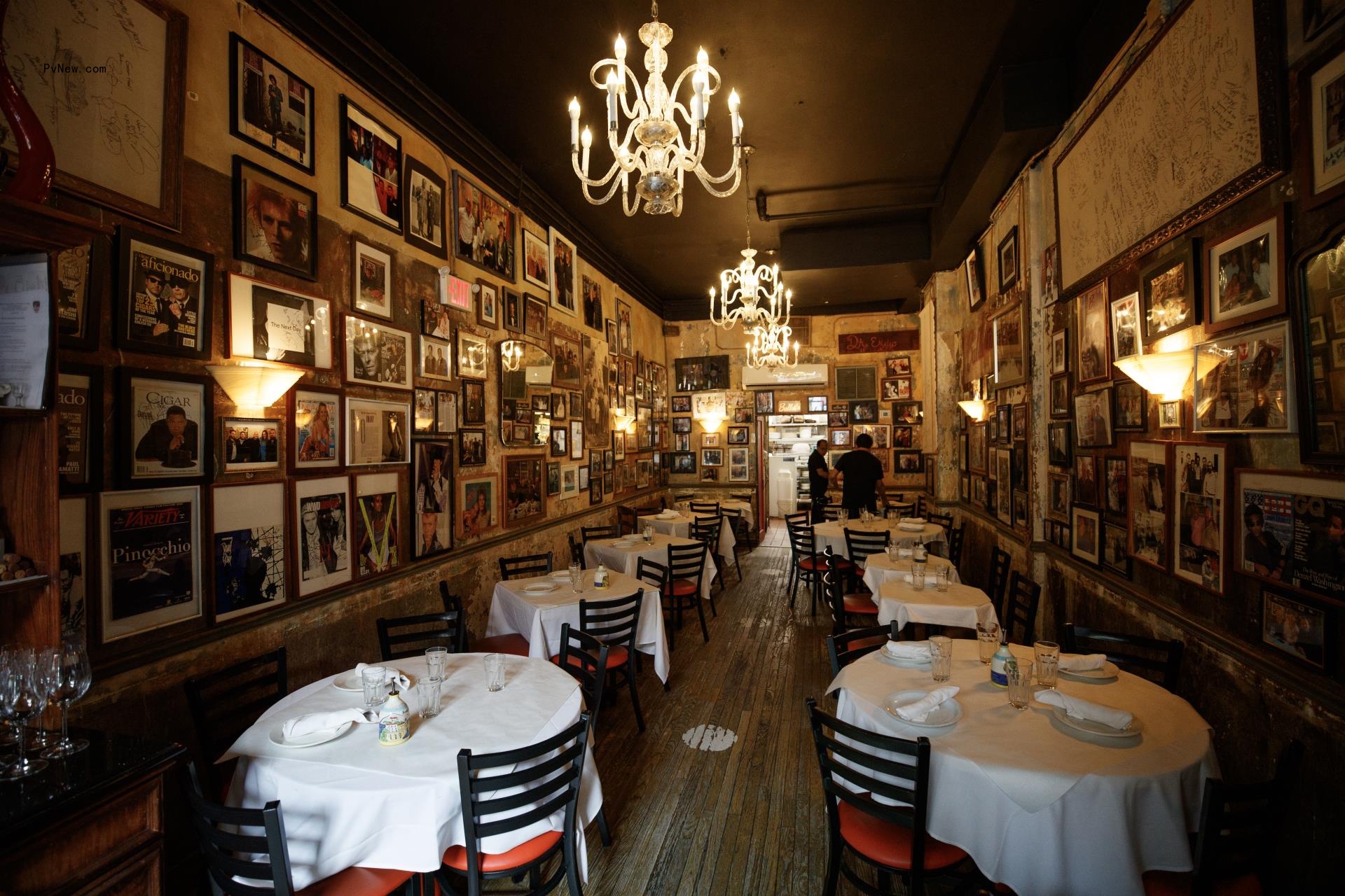 Inside the main dining room of Emilio's Ballato