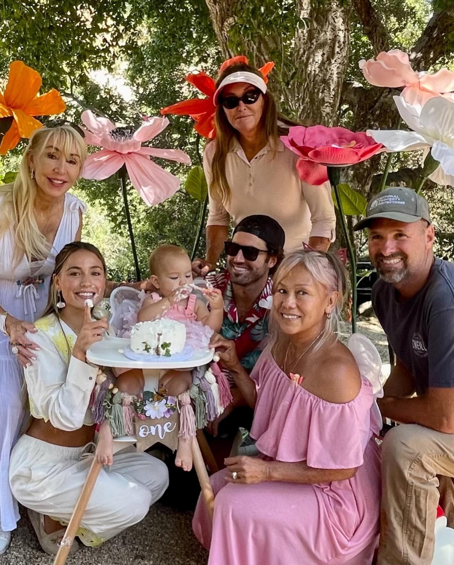 Caitlyn Jenner and Linda Thompson attended Brody Jenner and Tia Blanco's daughter Honey's birthday in Instagram photos Tuesday.