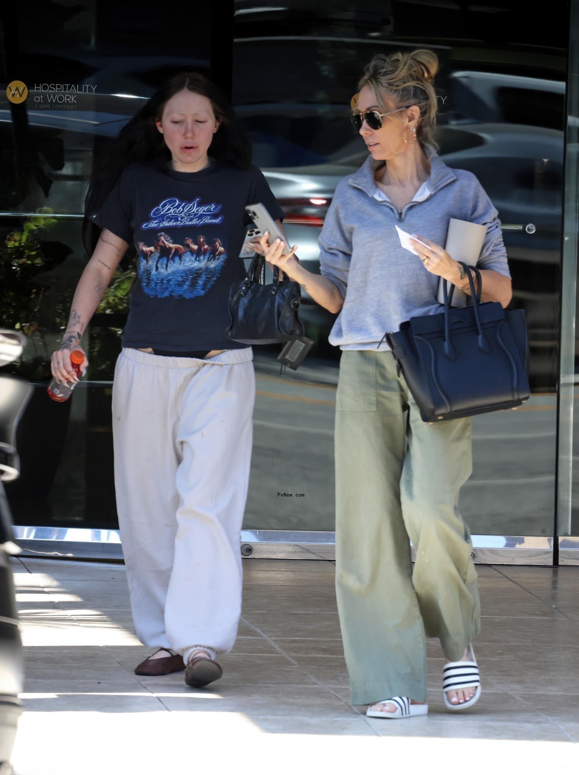 Noah Cyrus and Tish Cyrus spend time together on July 30, 2024.