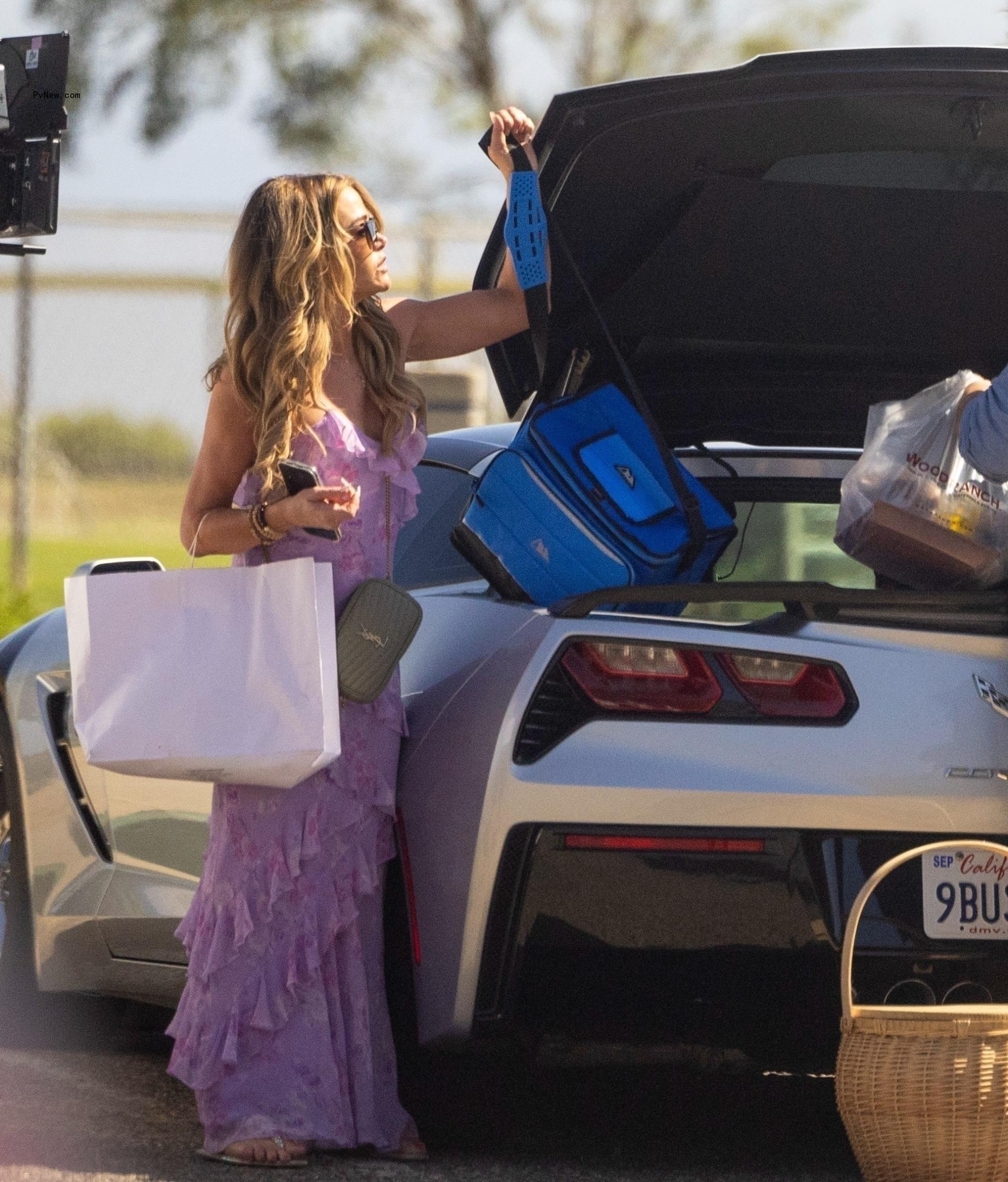 Denise Richards, Brooke Mueller and their families enjoying a picnic in Malibu