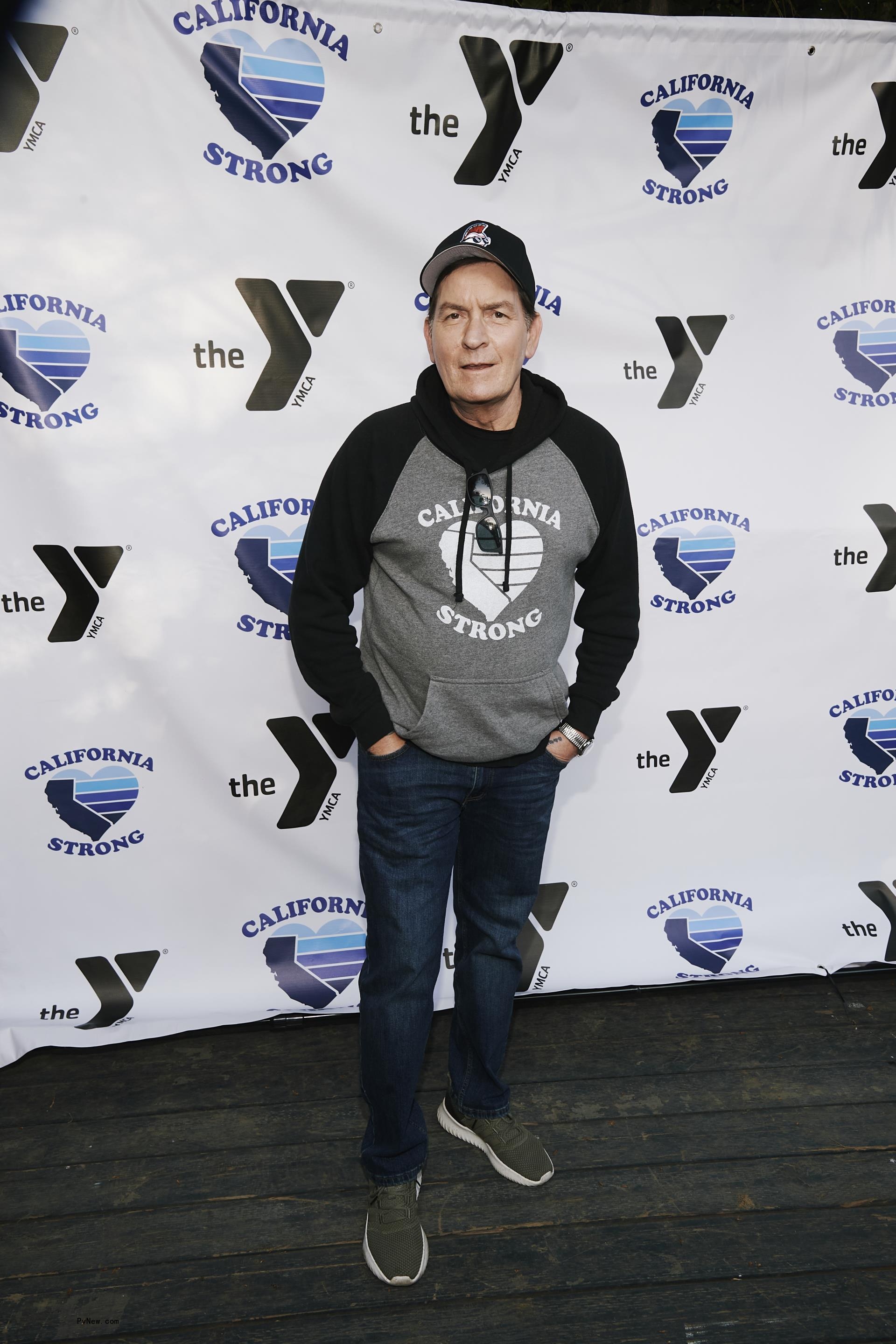 Charlie Sheen at a movie premiere in 2021
