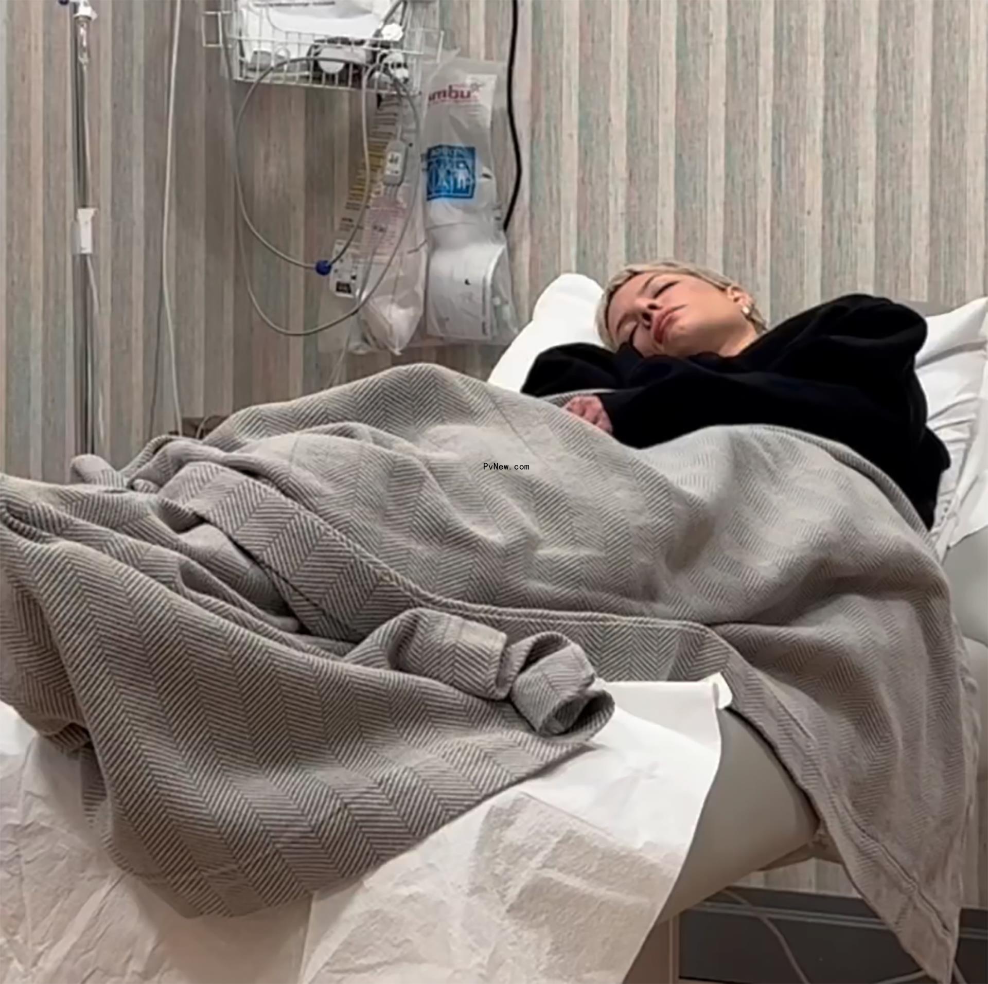 Halsey in a hospital