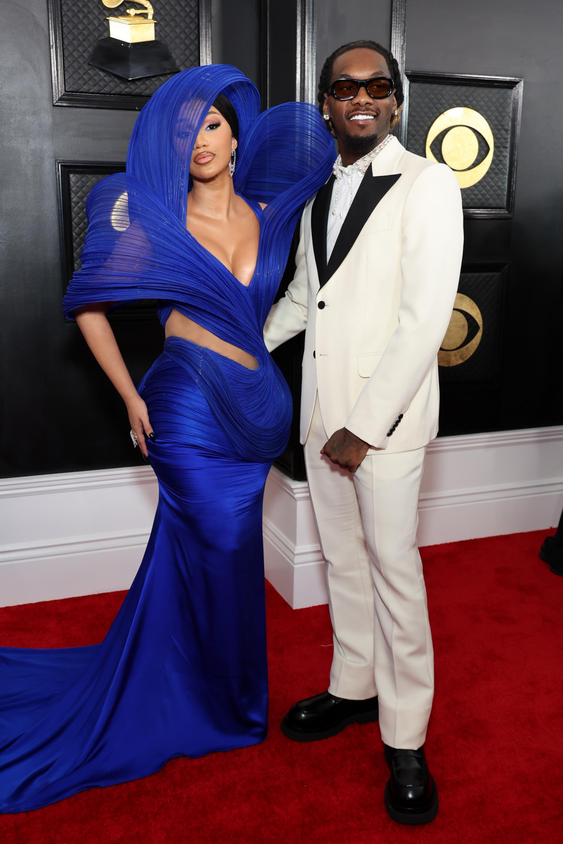 Cardi B and Offset at 2023 Grammys