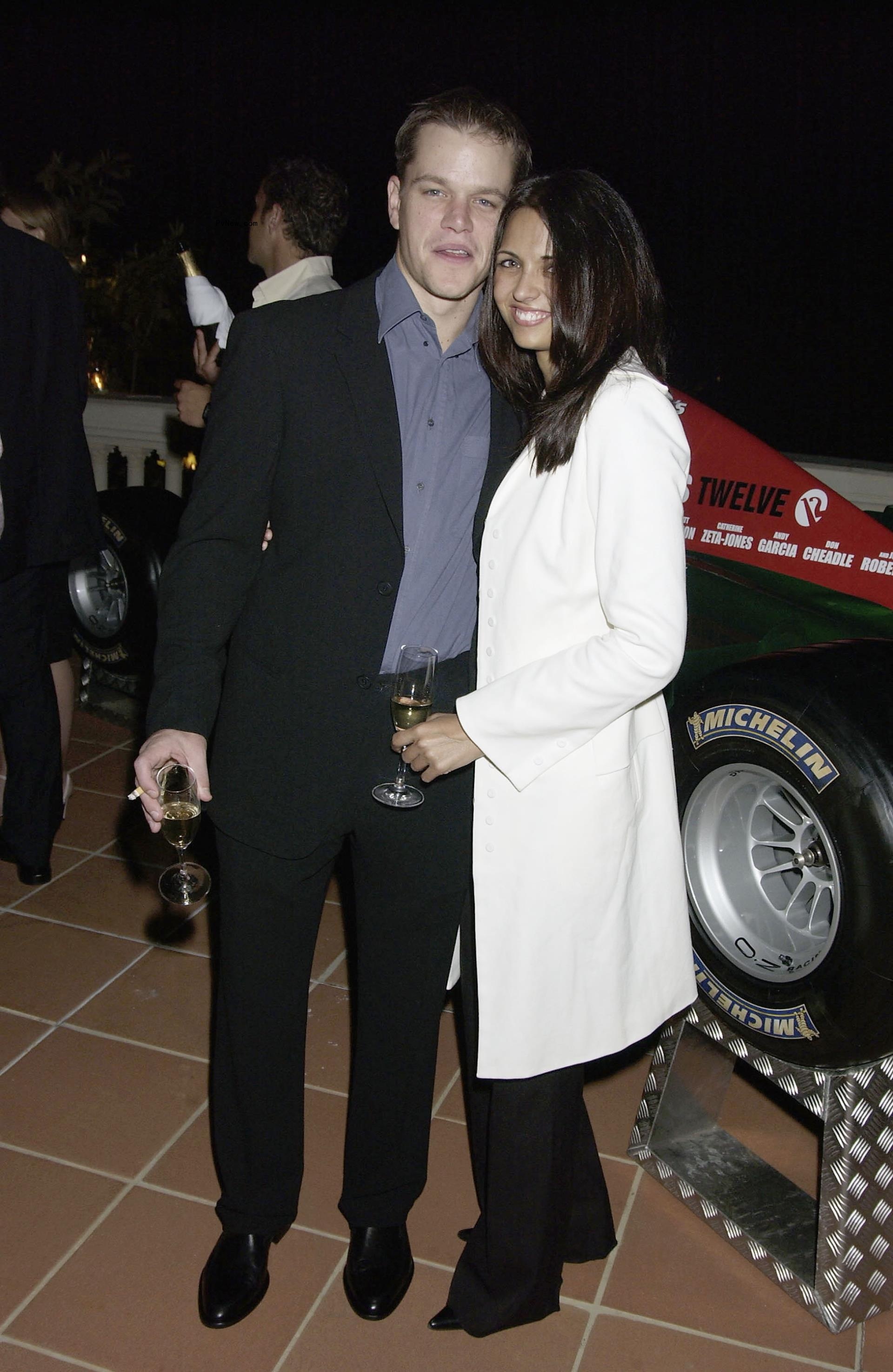 Matt Damon and Luciana Barroso at