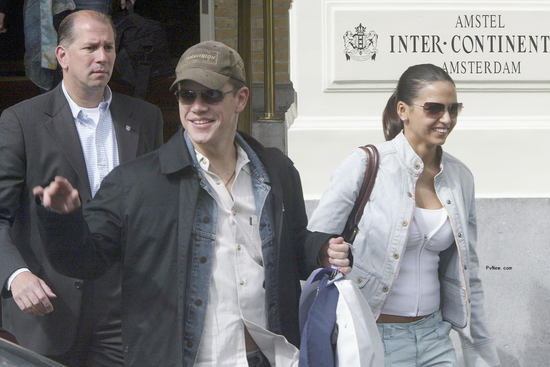 Matt Damon and Luciana Barroso at